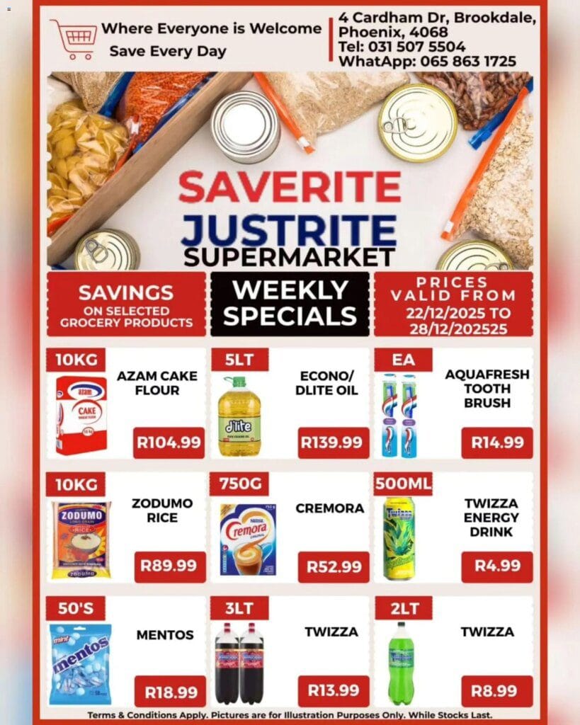 Saverite specials and catalogues Online 22 December