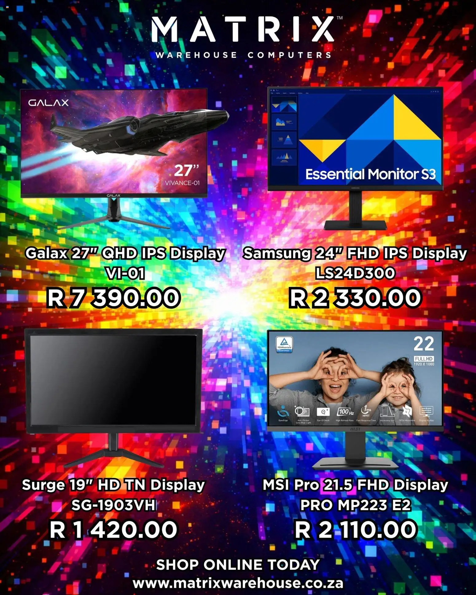 New Matrix Warehouse catalogue – valid from 22.12.2025 | Page: 1 | Products: Monitor, Light