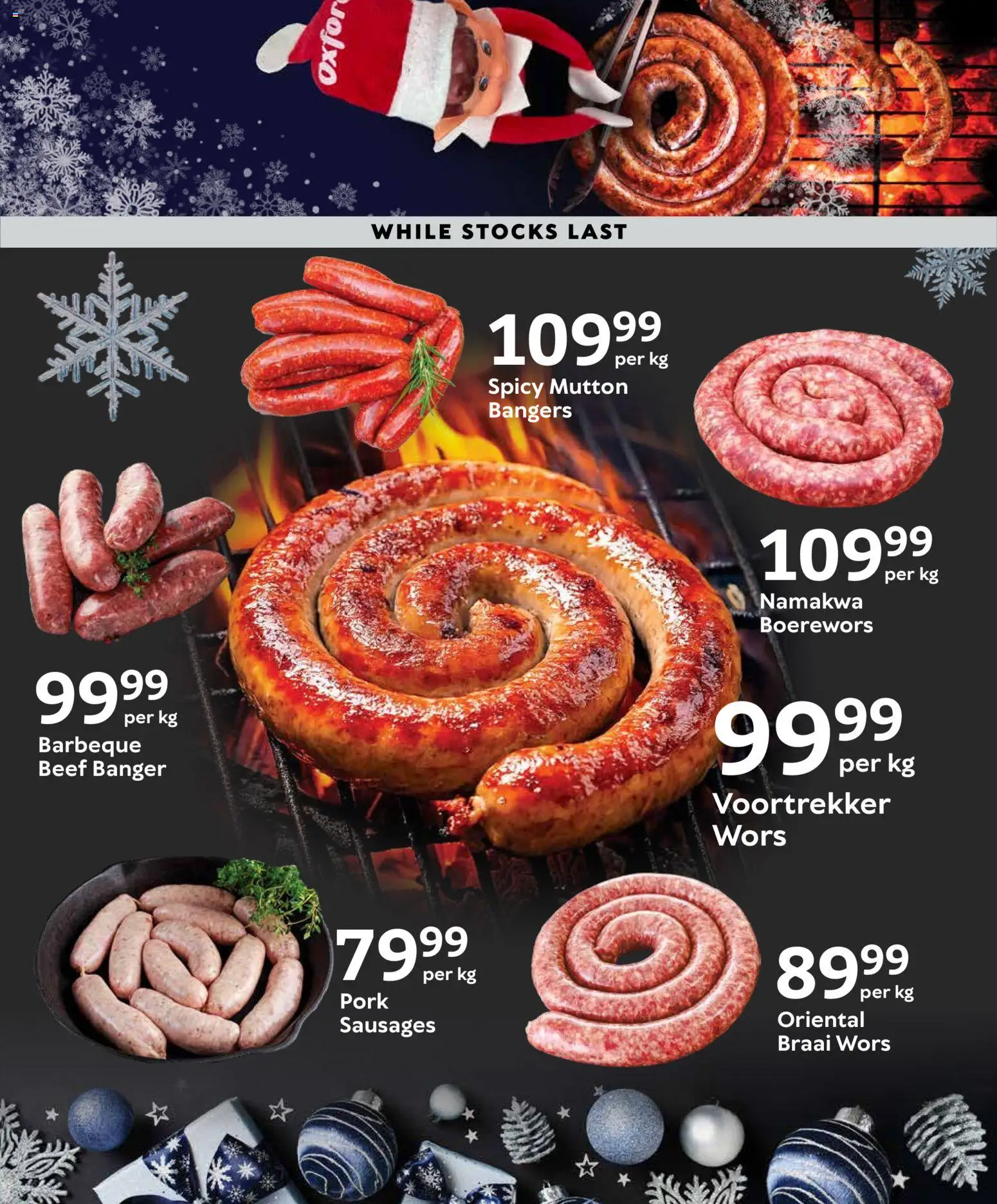 New Oxford Freshmarket catalogue – valid from 23.12.2025 | Page: 5 | Products: Boerewors, Pork, Beef