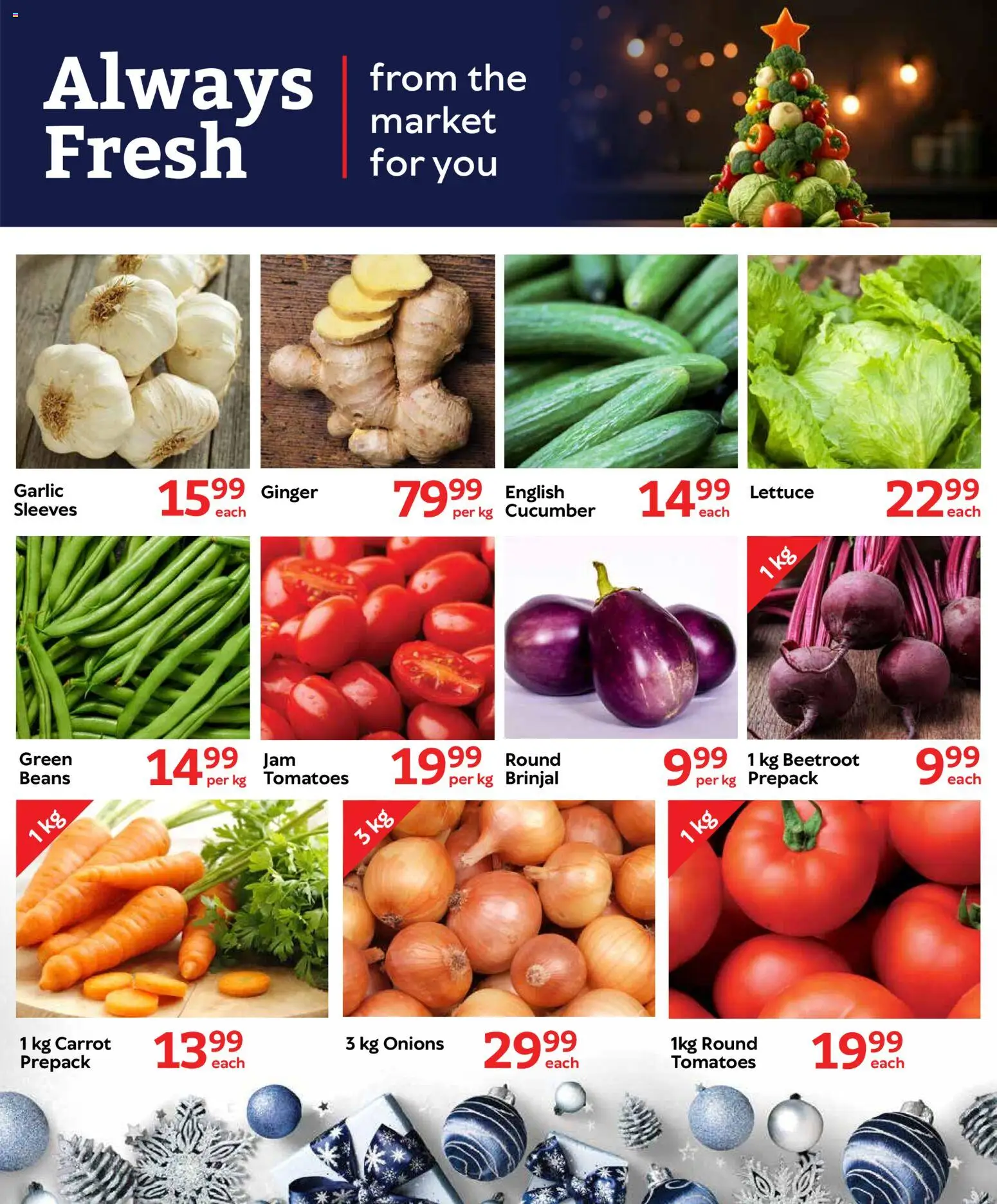New Oxford Freshmarket catalogue – valid from 23.12.2025 | Page: 9 | Products: Beans, Tomatoes, Onions, Lettuce
