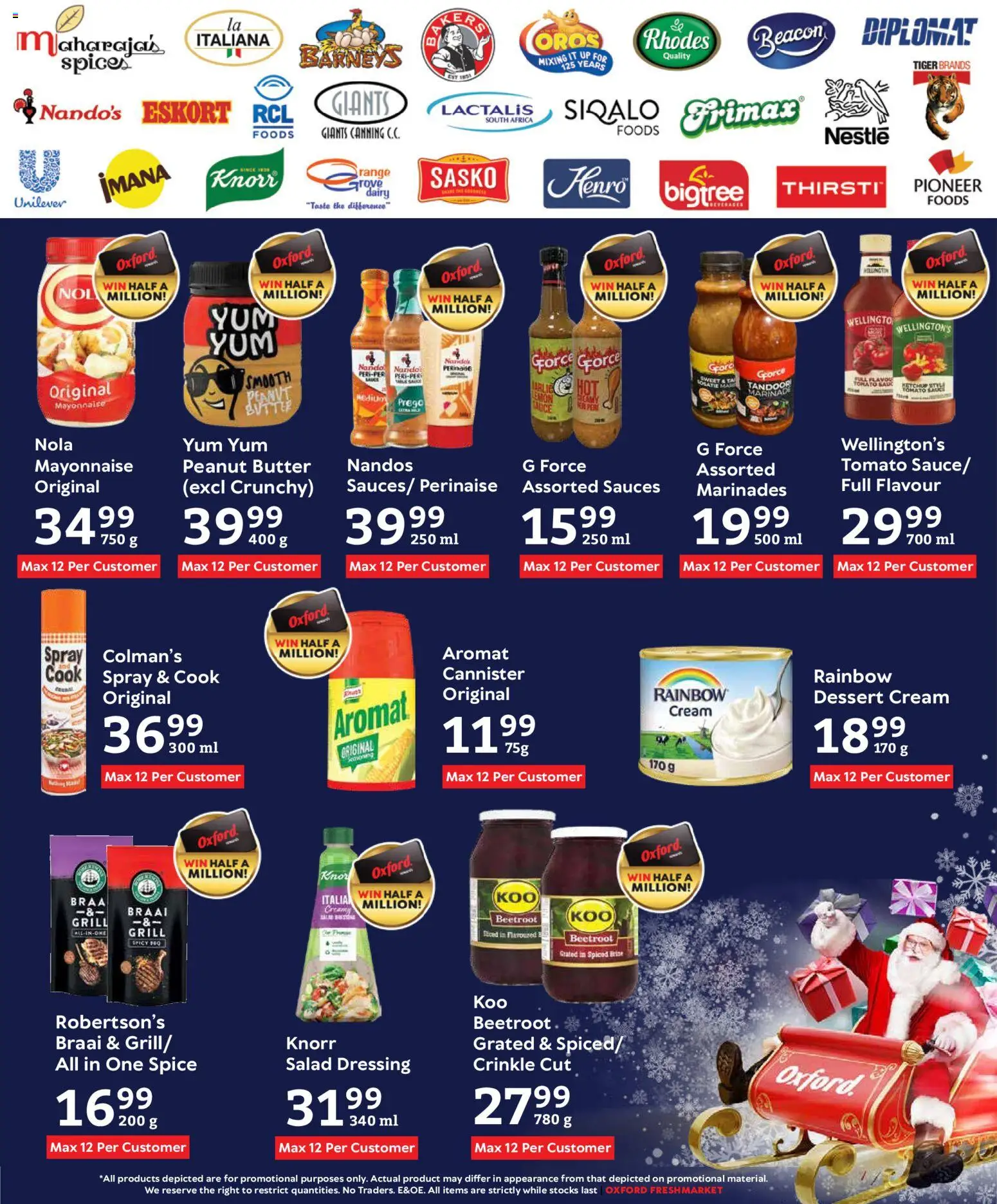 New Oxford Freshmarket catalogue – valid from 23.12.2025 | Page: 13 | Products: Grill, Sauces, Cream, Salad