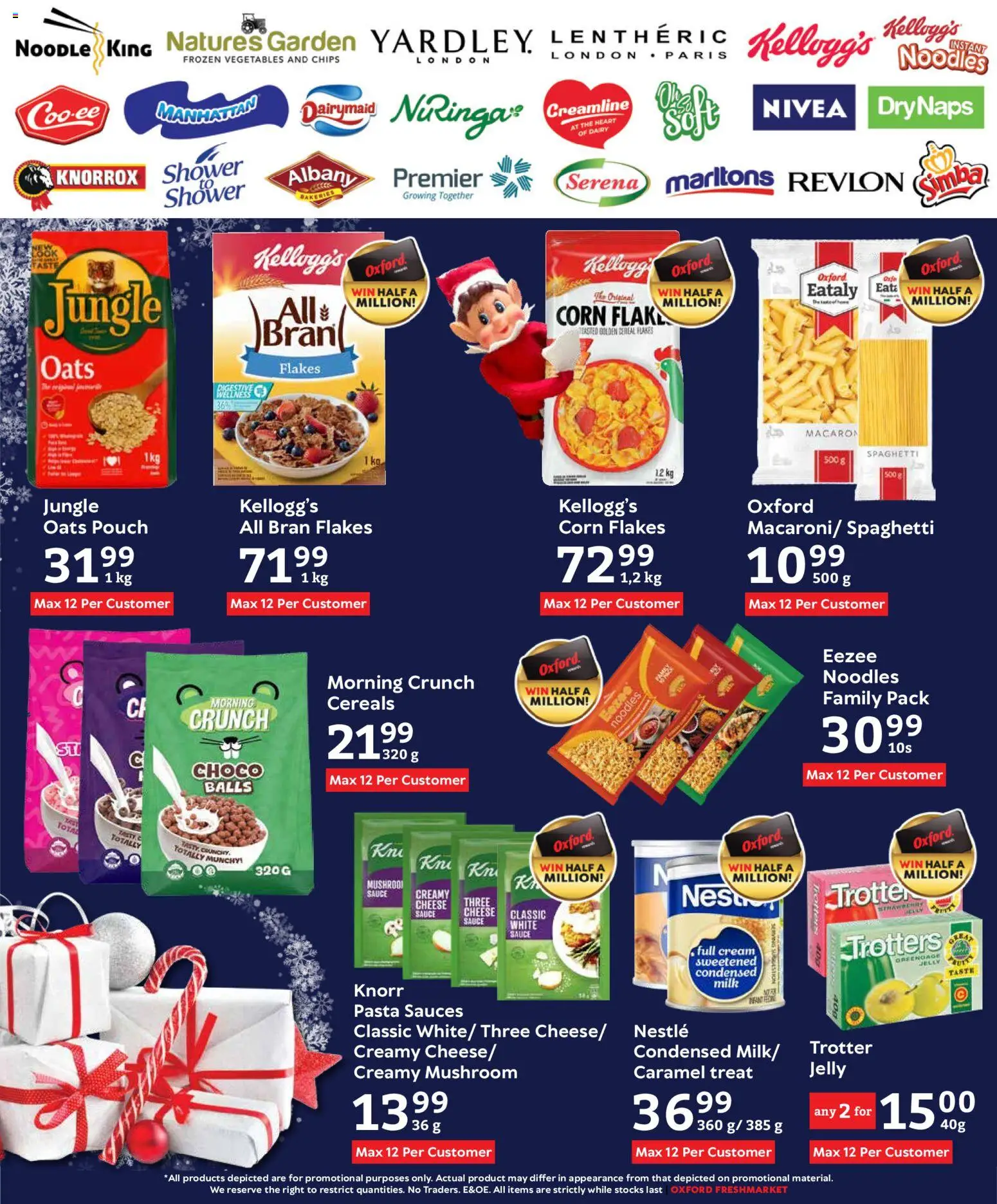 New Oxford Freshmarket catalogue – valid from 23.12.2025 | Page: 12 | Products: Cheese, Oats, Cereals, Sauce