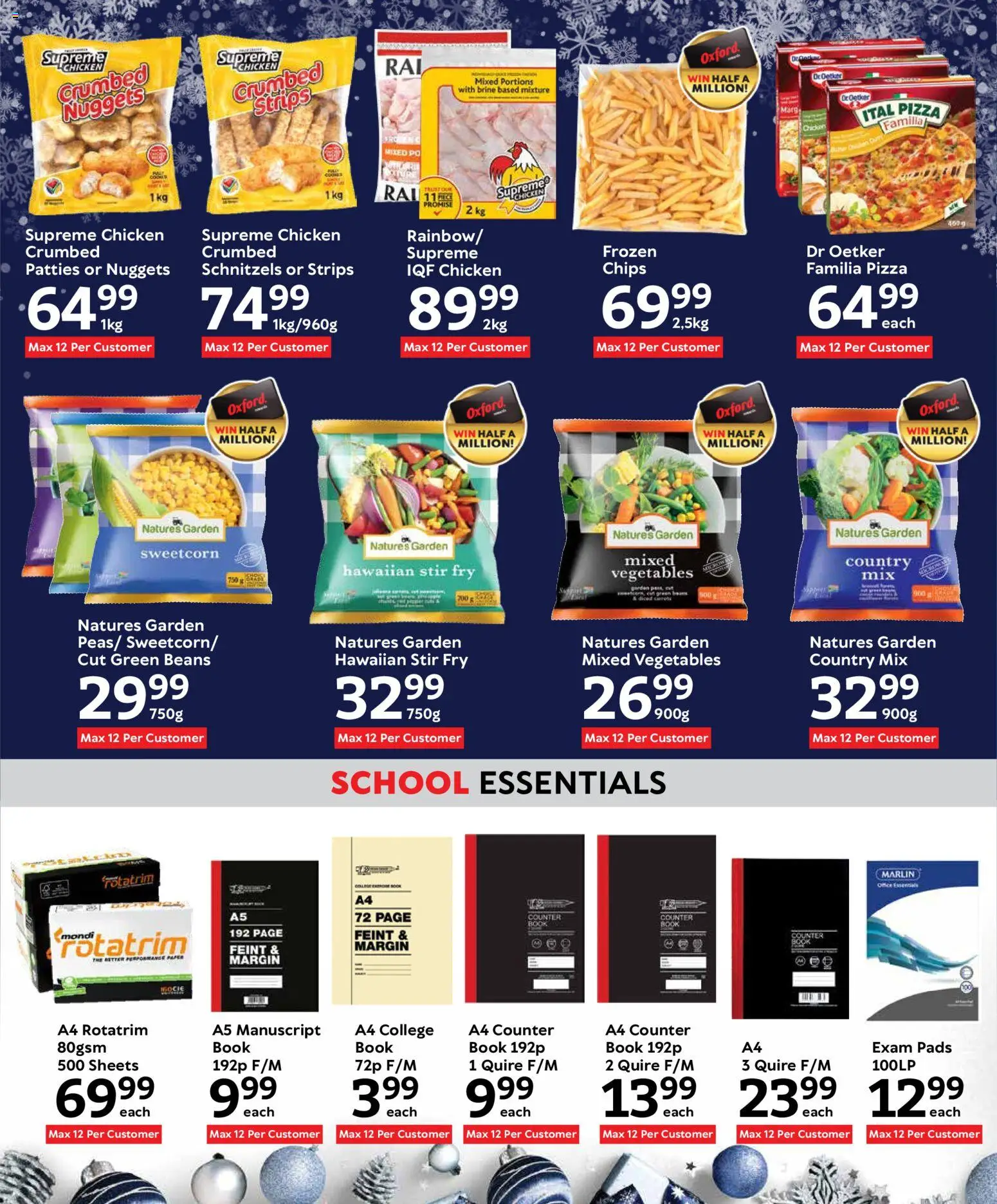 New Oxford Freshmarket catalogue – valid from 23.12.2025 | Page: 18 | Products: Beans, Pizza, Chips, Vegetables
