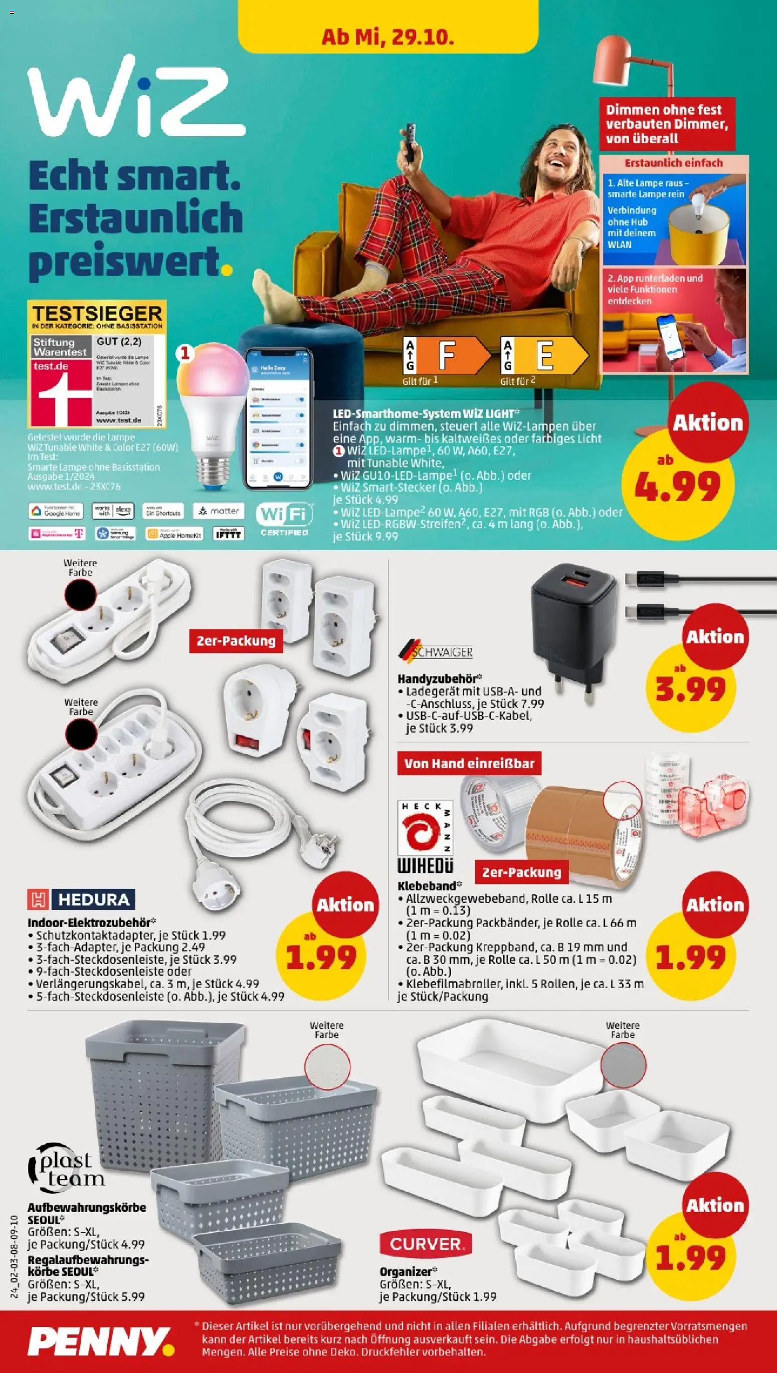Penny - Niedersachsen  – gültig ab 27.10.2025 | Seite: 26 | Produkte: Lampe, Apple, Ladegerät