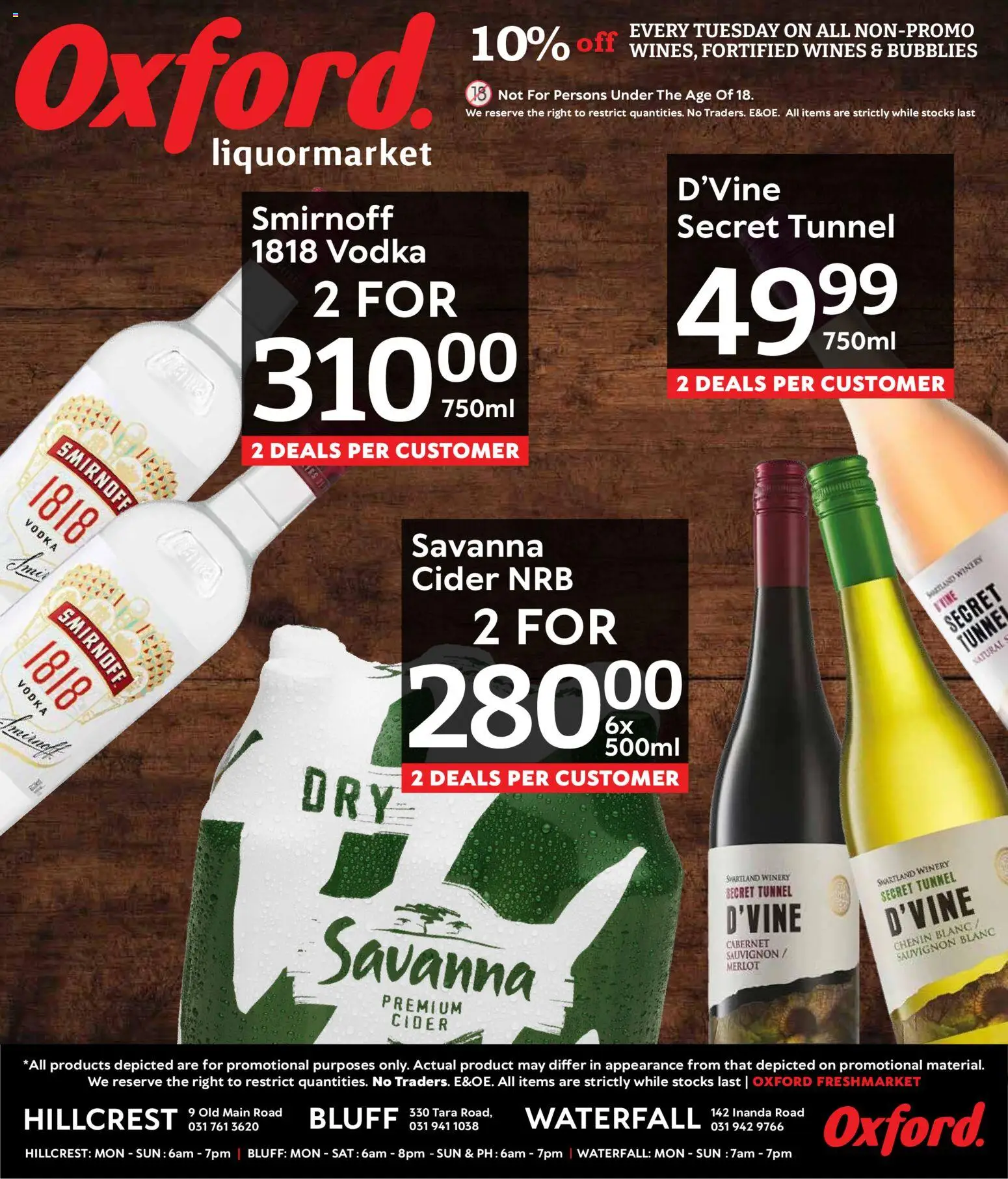 New Oxford Freshmarket catalogue – valid from 27.12.2025 | Page: 7 | Products: Cider, Vodka