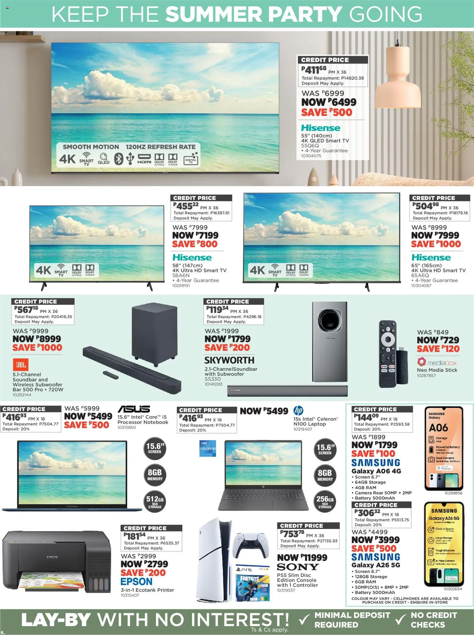 New House and Home catalogue – valid from 27.12.2025 | Page: 6 | Products: Notebook, Camera, TV, Subwoofer