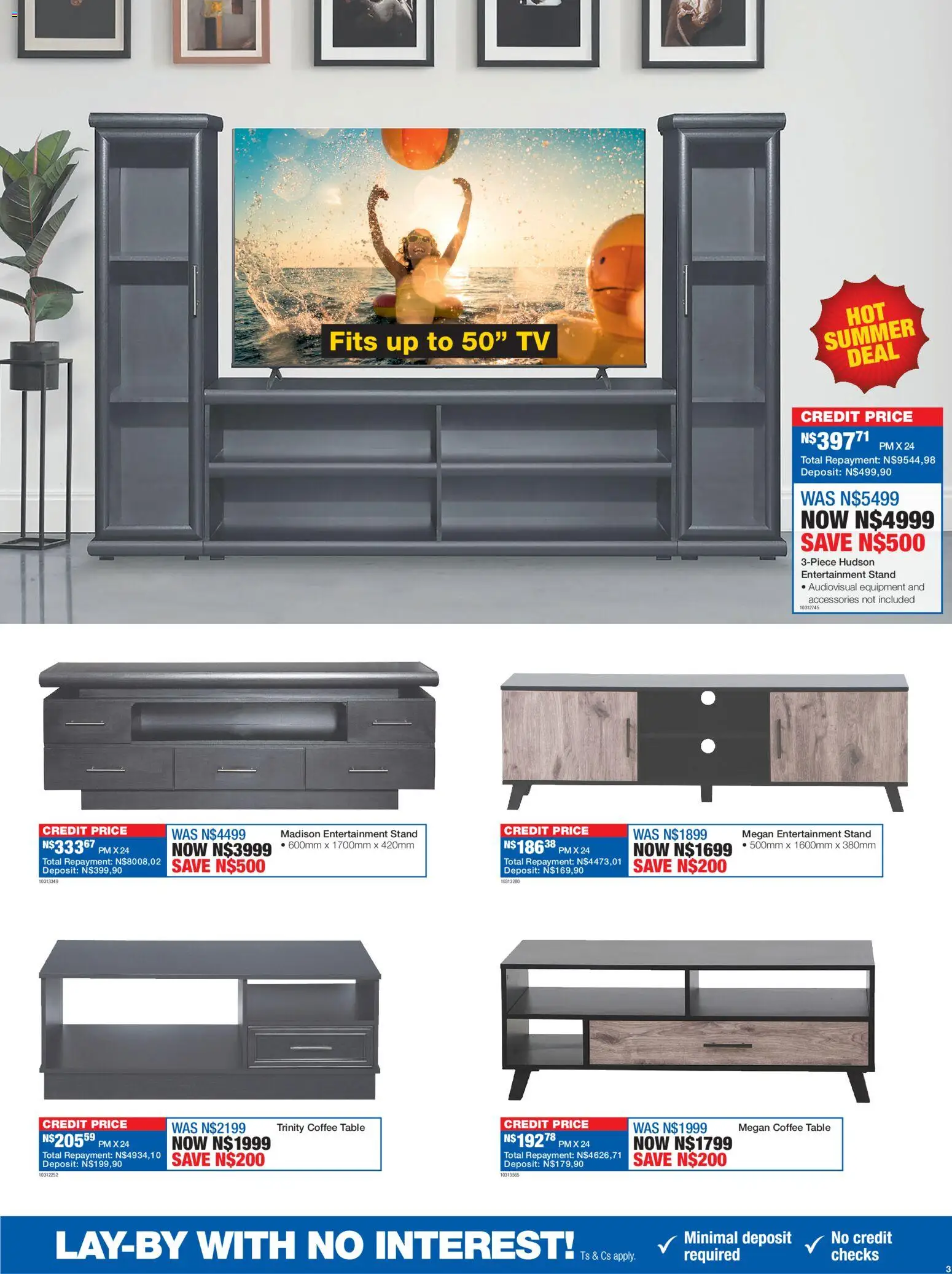 New OK Furniture catalogue – valid from 27.12.2025 | Page: 3 | Products: TV, Coffee table, Table, Coffee