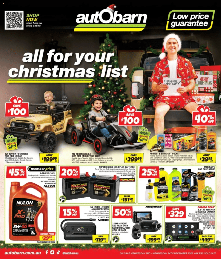 Autobarn Catalogue 3 December – 24 December 2025.