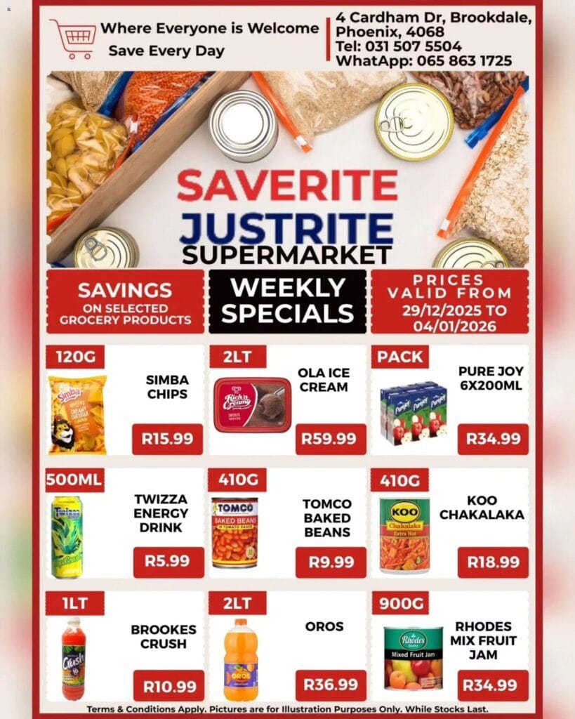 Saverite Specials (29/12/2025 – 04/01/2026) Online