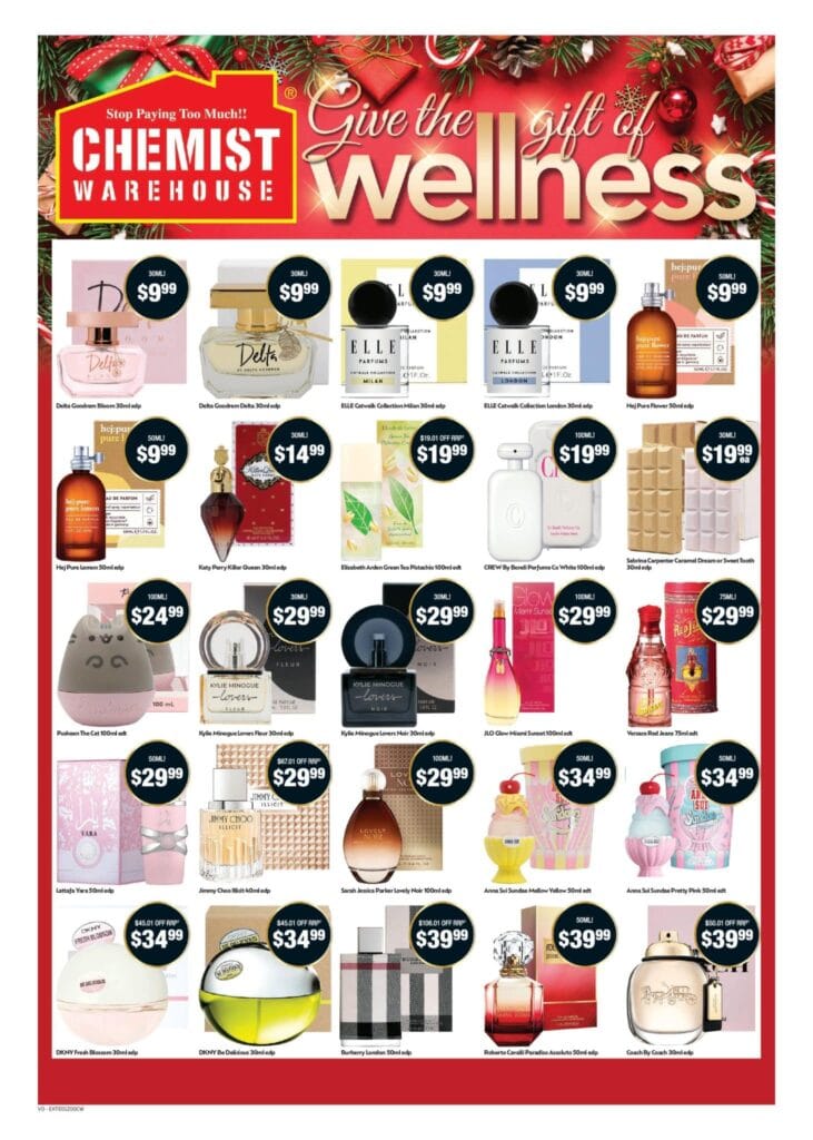 Chemist Warehouse Catalogue 15 December – 24 December 2025.