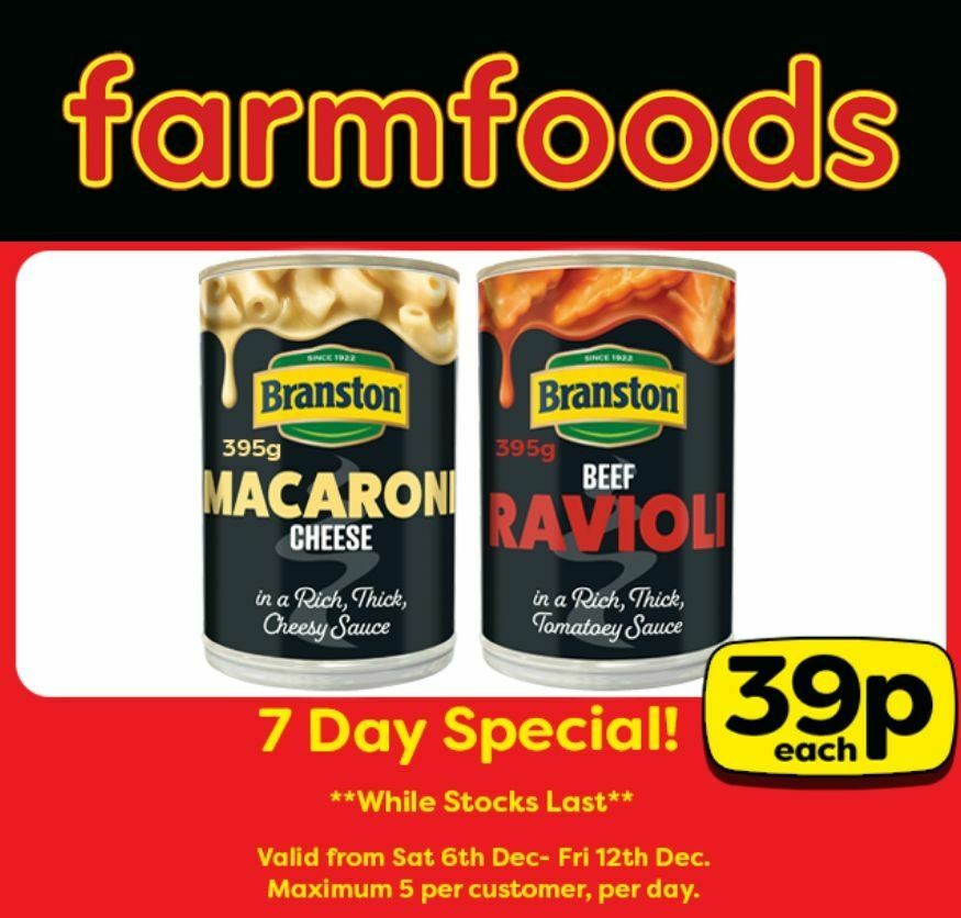 Farmfoods Offers This Week 3 Farmfoods Offers from 6 December