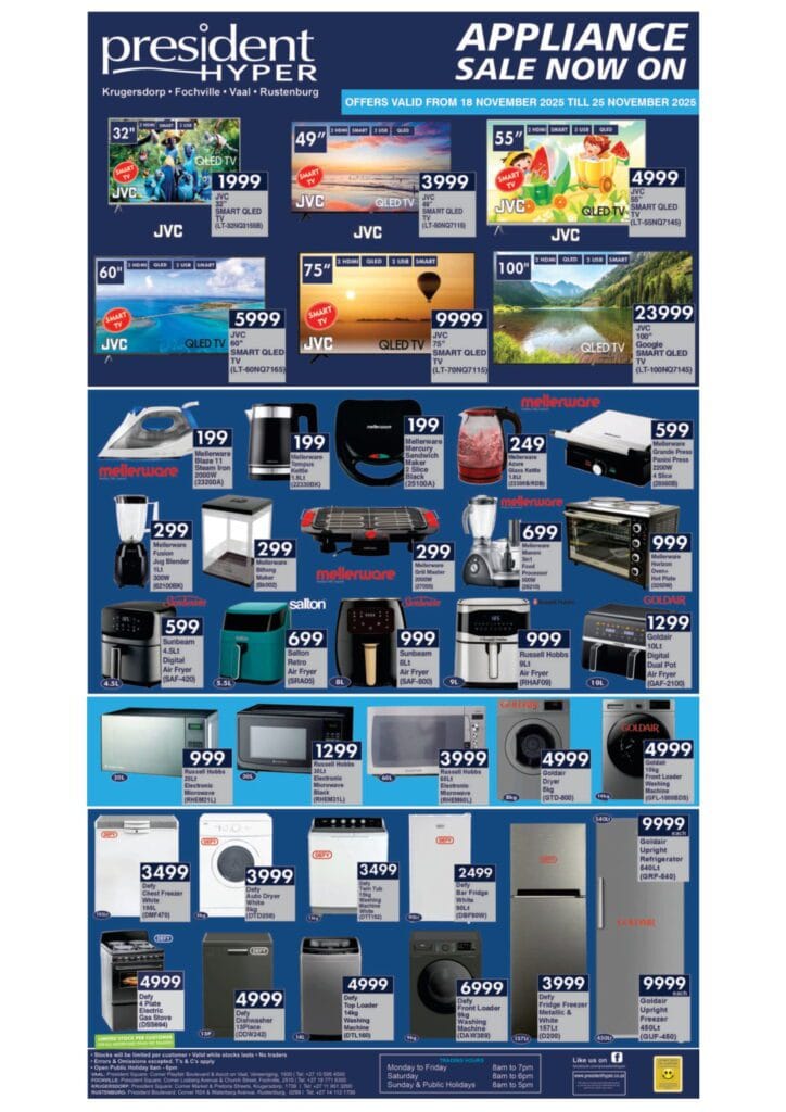 President Hyper Specials 18 November – 25 November, 2025