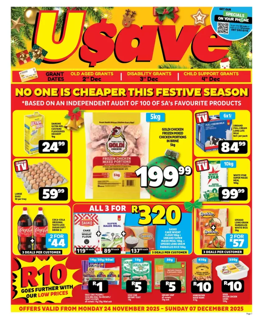 Usave Specials 25 November – 7 December, 2025. Western Cape 2 Usave Specials 25 November – 7 December, 2025. Western Cape