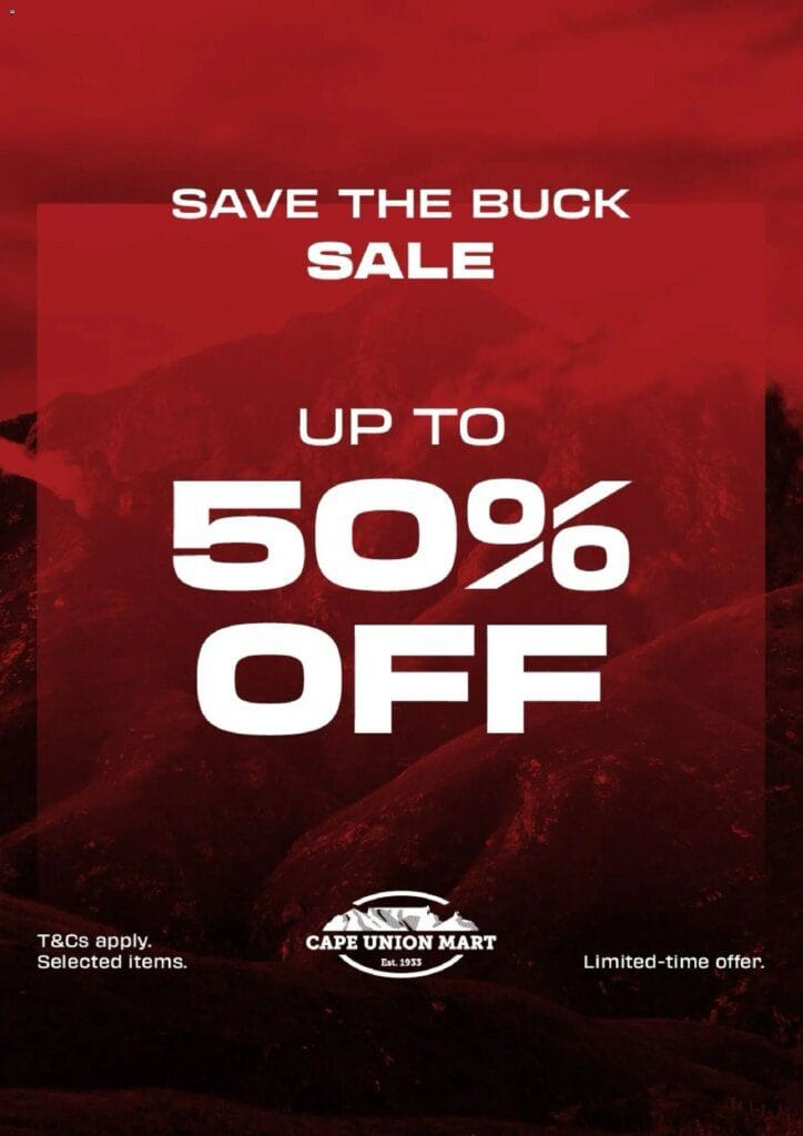 Cape Union Mart Specials (from Thursday 01/01/2026) Online