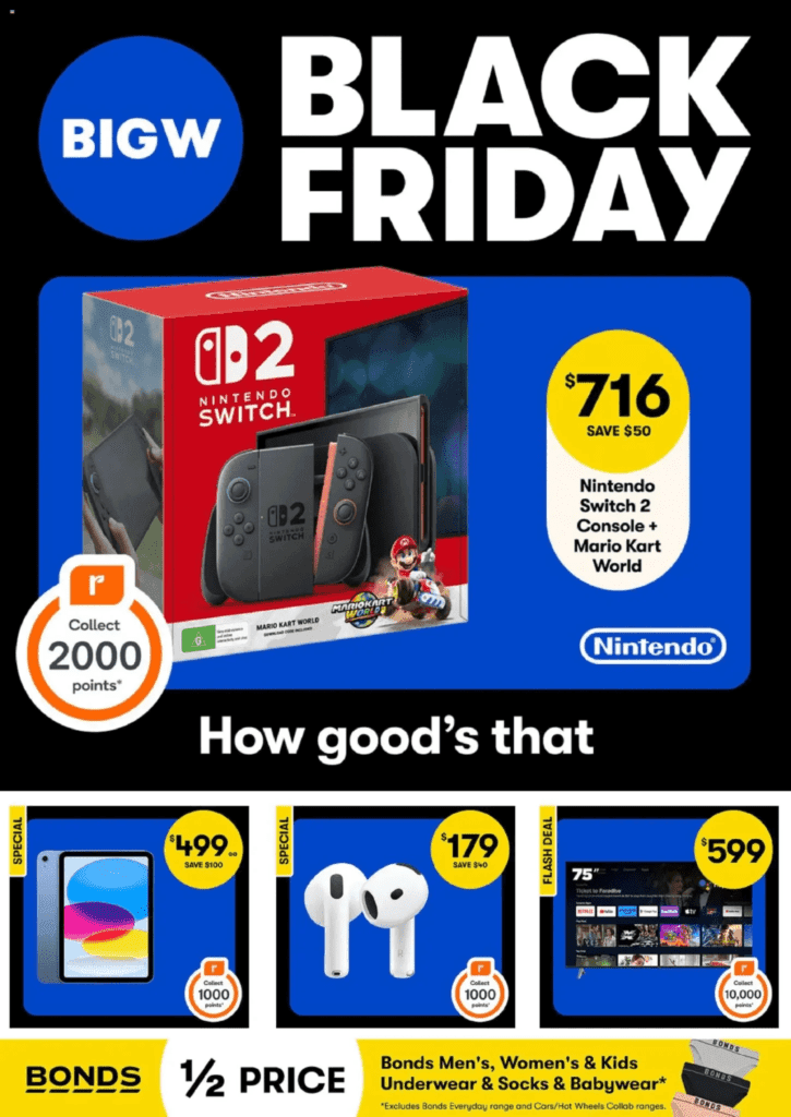 BigW Black Friday Sale 2025