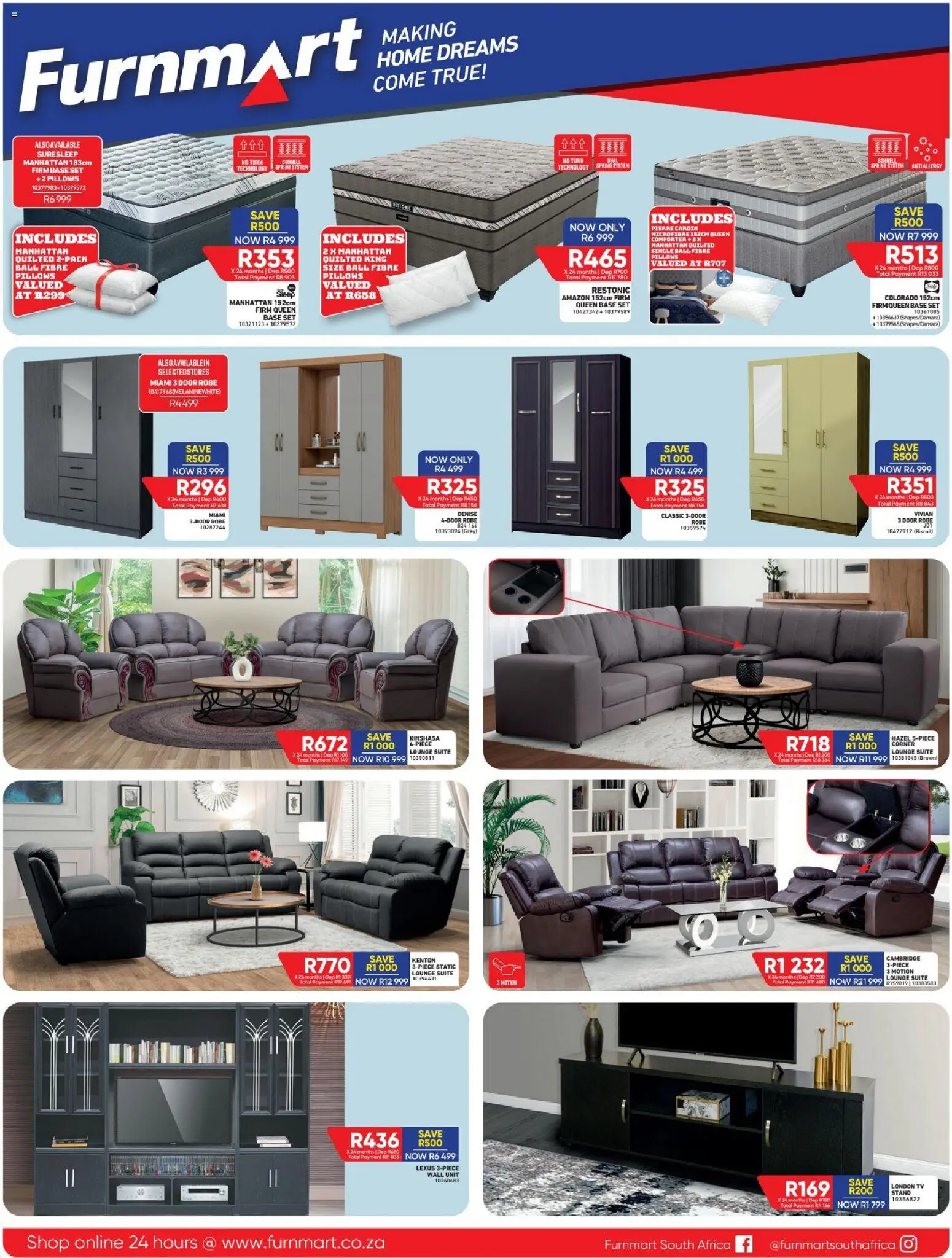 New Furnmart catalogue – valid from 02.01.2026 | Page: 2 | Products: TV, Wall unit, Lounge suite