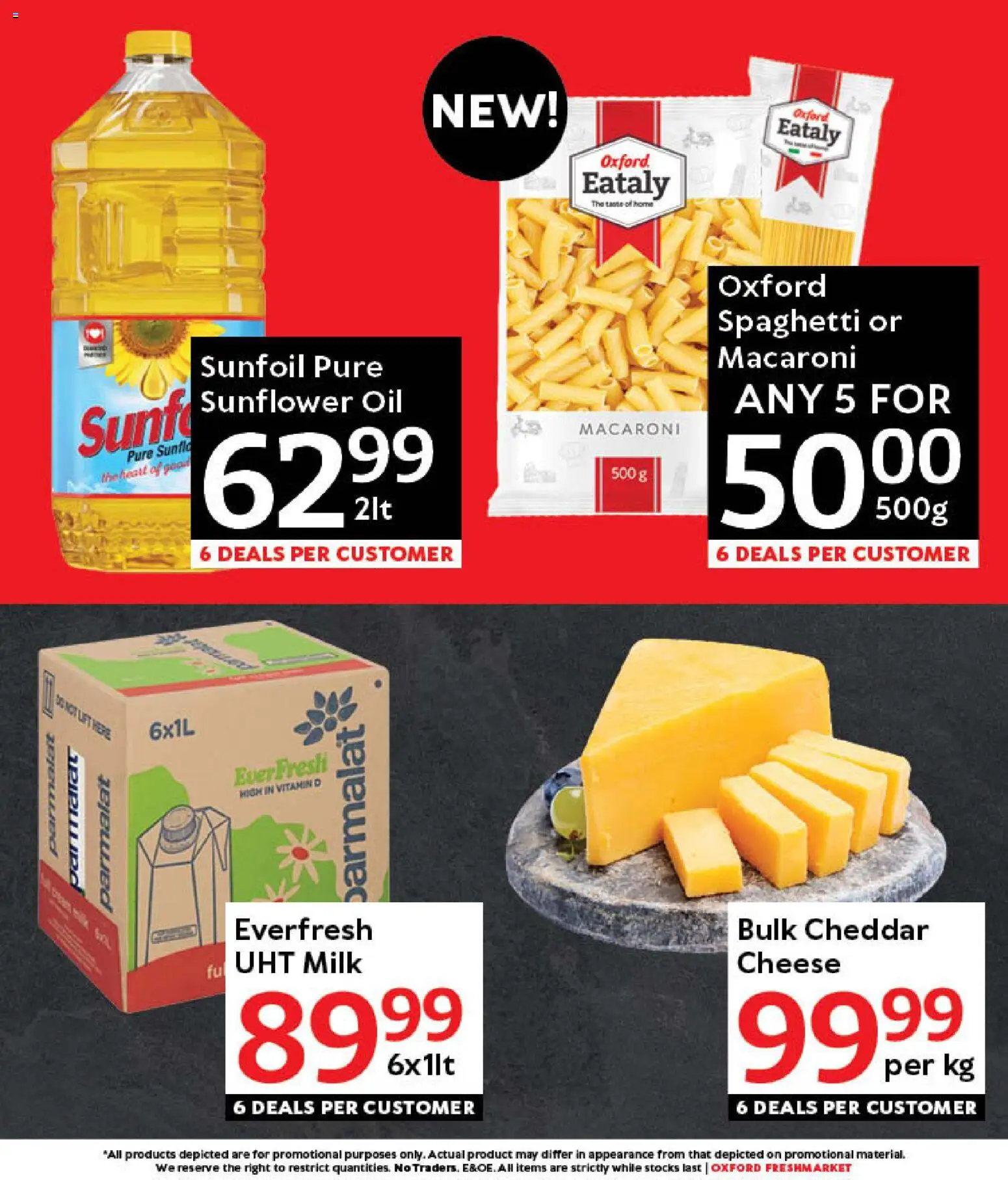 New Oxford Freshmarket catalogue – valid from 03.01.2026 | Page: 6 | Products: Milk, Cheese, Oil New Oxford Freshmarket catalogue – valid from 03.01.2026 | Page: 6 | Products: Milk, Cheese, Oil