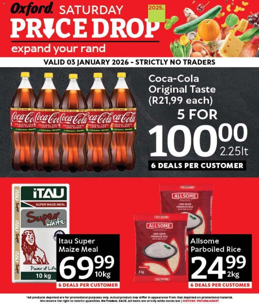 Oxford Freshmarket – Saturday Price Drop (03/01/2026 – 03/01/2026) Online