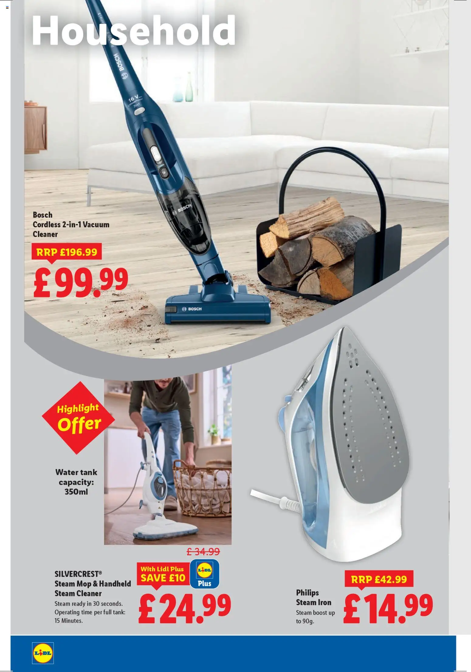 {H1} | Page: 18 | Products: Steam iron, Vacuum cleaner, Iron