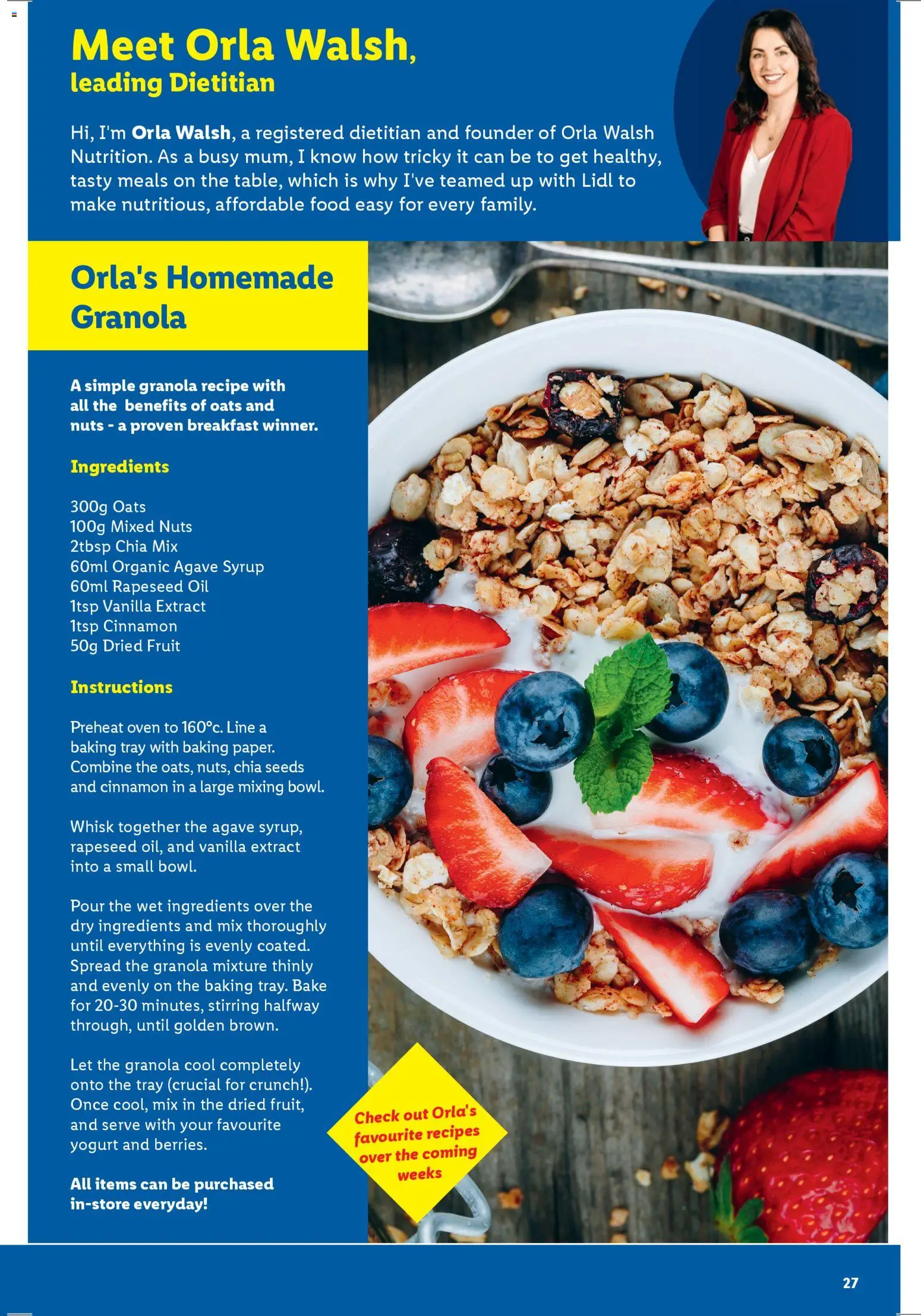 {H1} | Page: 27 | Products: Oil, Nuts, Oats, Vanilla