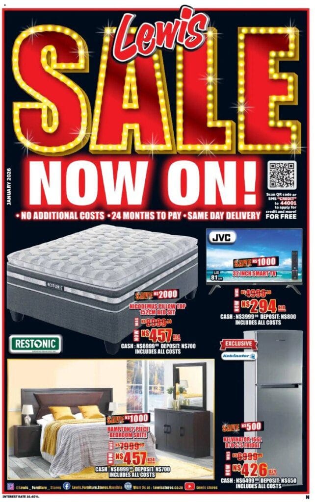 LEWIS STORES Furniture specials and catalogues Namibia Brochure 05 January