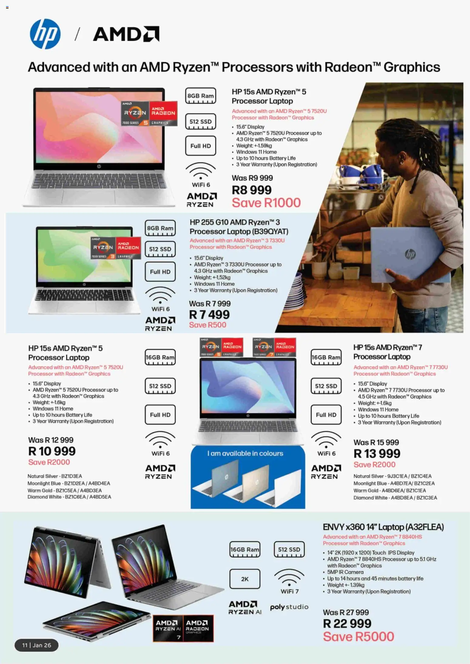New Computer Mania catalogue – valid from 01.01.2026 | Page: 12 | Products: Camera, Laptop, Battery