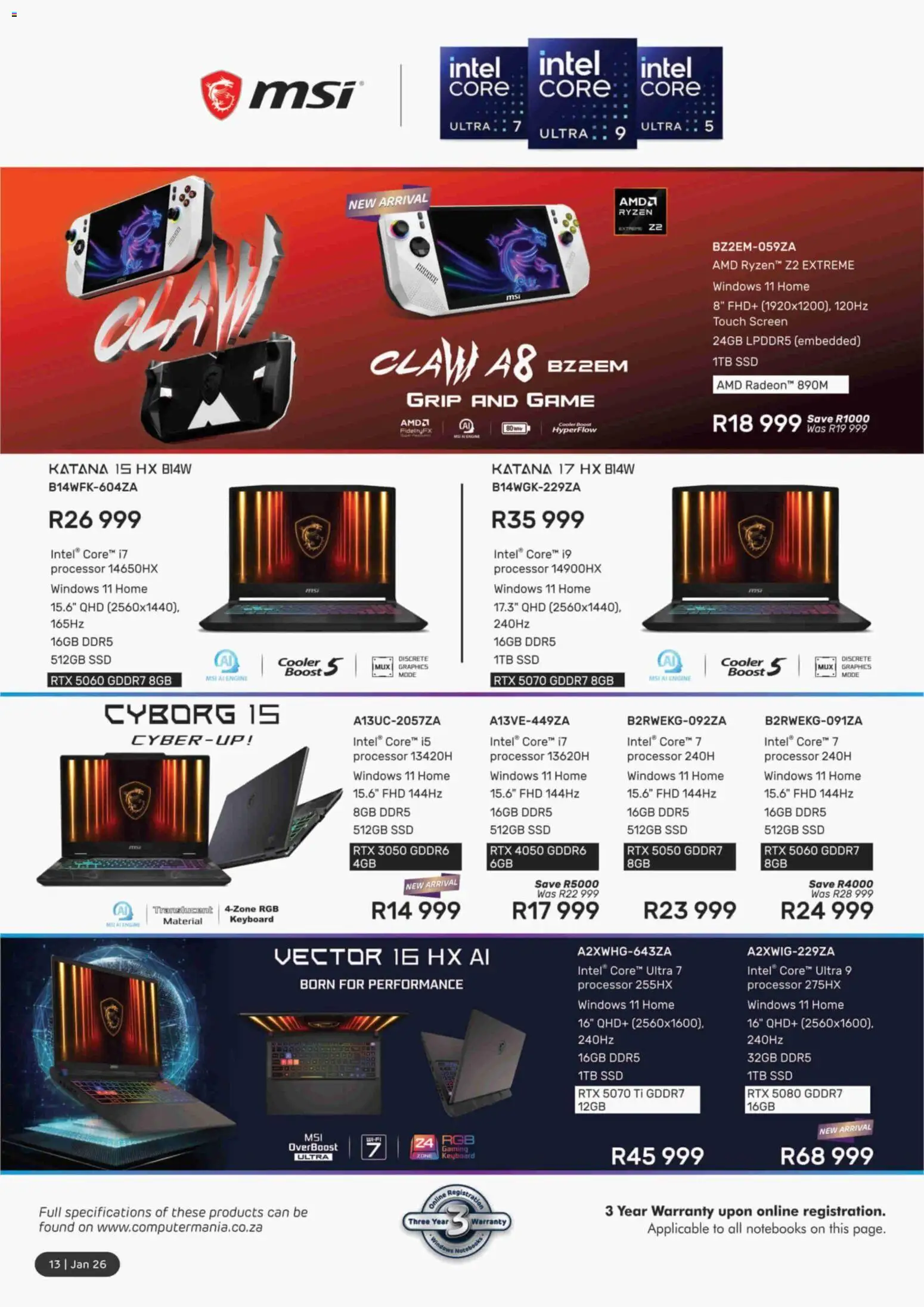 New Computer Mania catalogue – valid from 01.01.2026 | Page: 14 | Products: Keyboard, Cooler