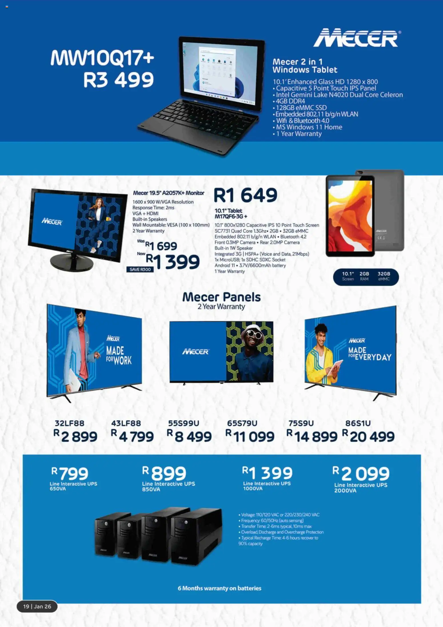 New Computer Mania catalogue – valid from 01.01.2026 | Page: 20 | Products: Monitor, Camera, Socket, Battery