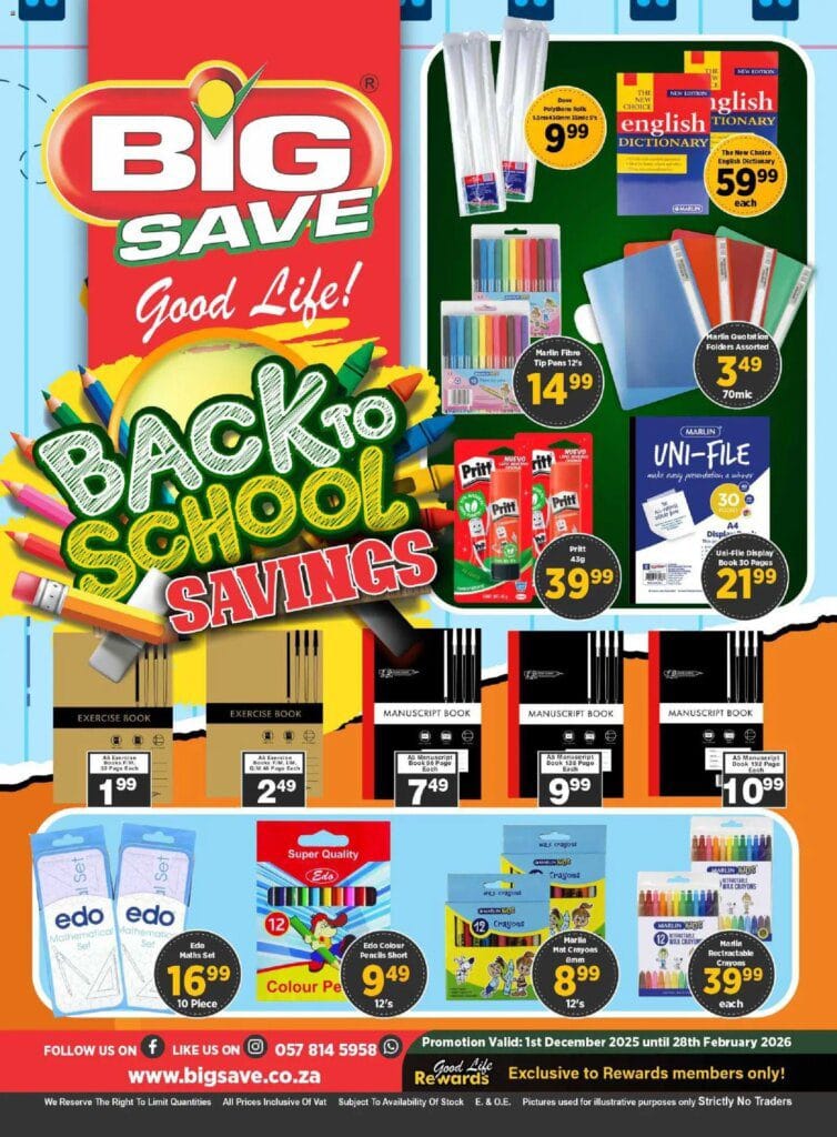 Big Save Specials And Catalogues 01 December