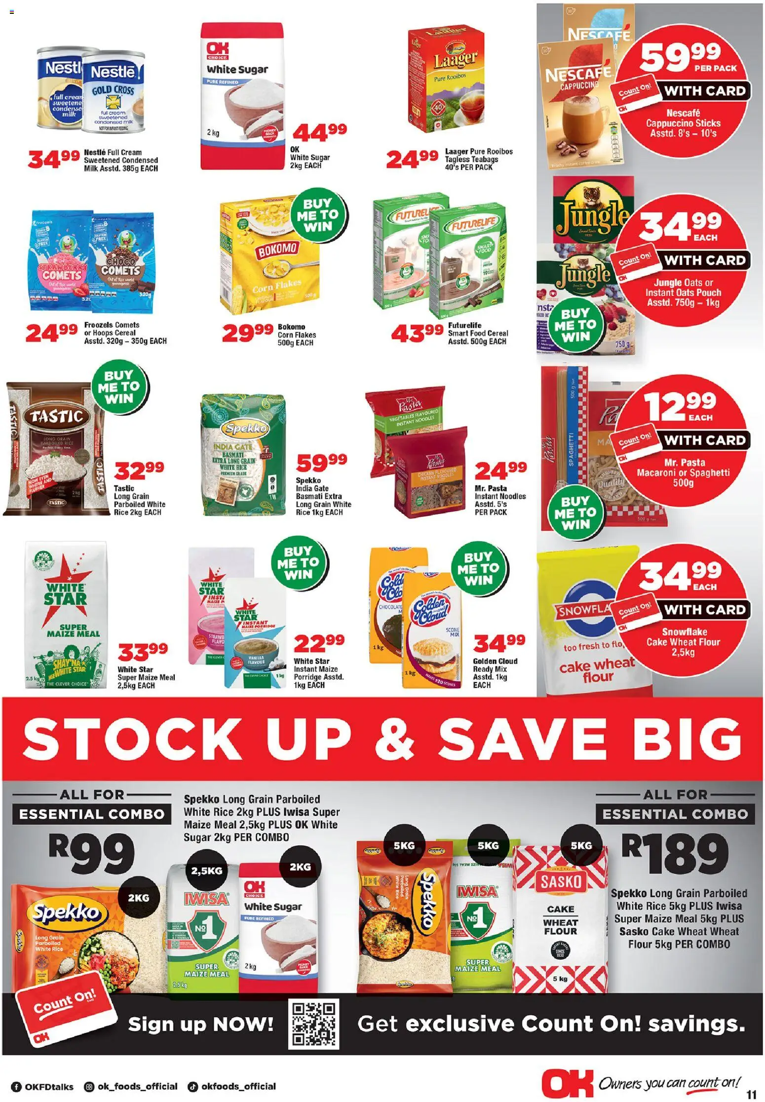 New OK Foods catalogue – valid from 05.01.2026 | Page: 11 | Products: Milk, Condensed milk, Chicken, Peach New OK Foods catalogue – valid from 05.01.2026 | Page: 11 | Products: Milk, Condensed milk, Chicken, Peach