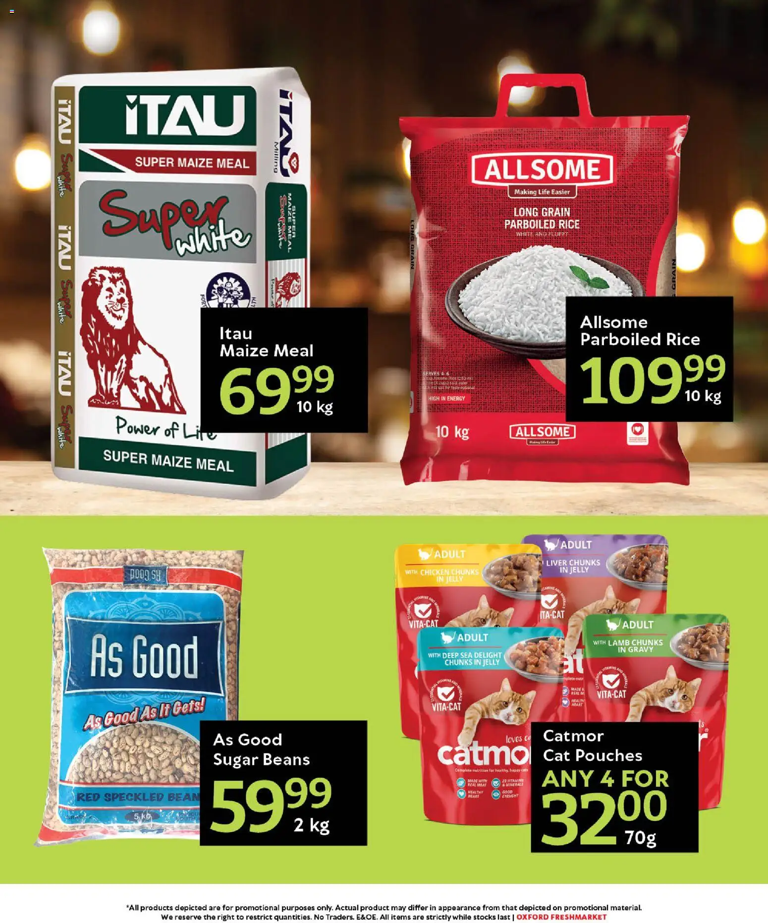 New Oxford Freshmarket catalogue – valid from 06.01.2026 | Page: 4 | Products: Drone, Maize meal, Rice, Sugar