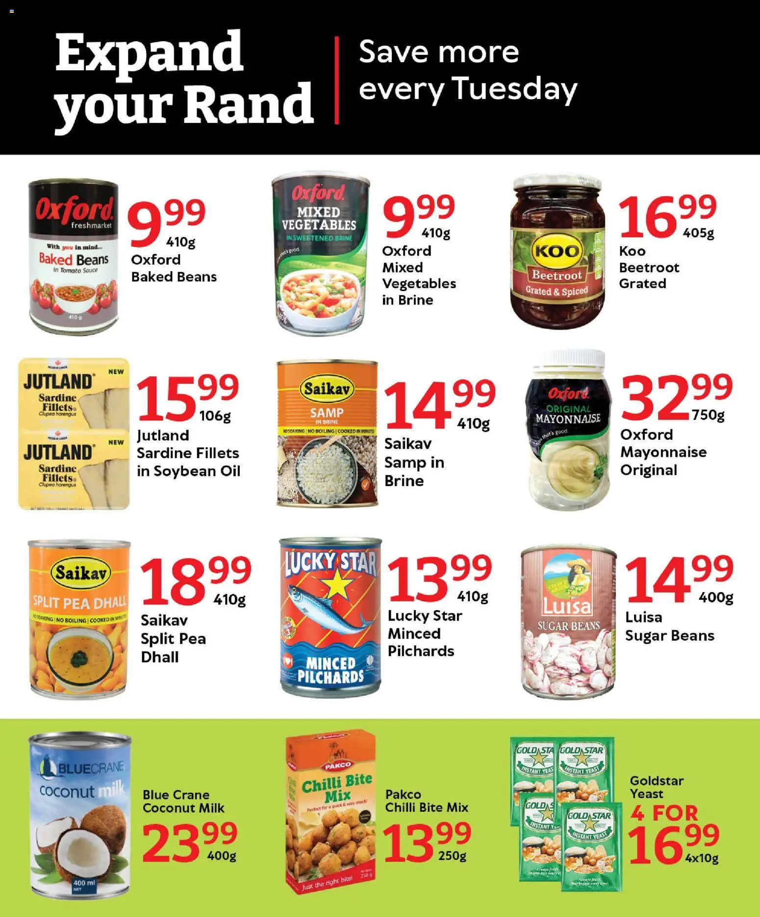New Oxford Freshmarket catalogue – valid from 06.01.2026 | Page: 6 | Products: Pilchards, Beans, Mayonnaise, Sugar
