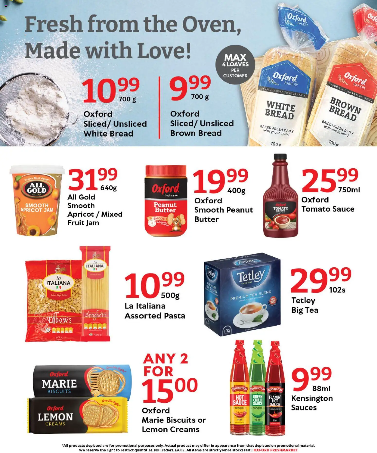 New Oxford Freshmarket catalogue – valid from 06.01.2026 | Page: 7 | Products: Jam, Oven, Pasta, Lemon