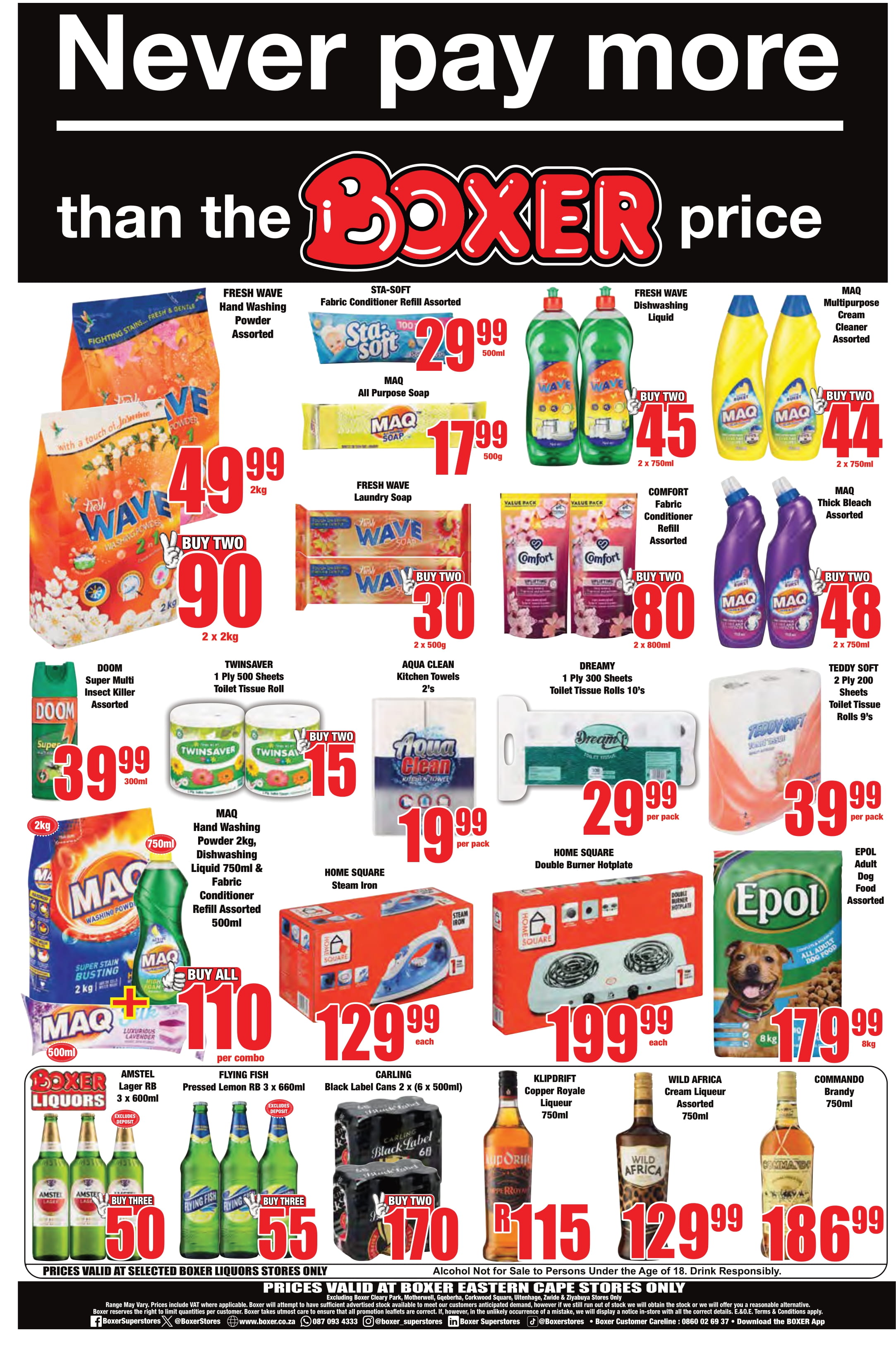 Boxer special for this week Special Eastern Cape 5 January 12