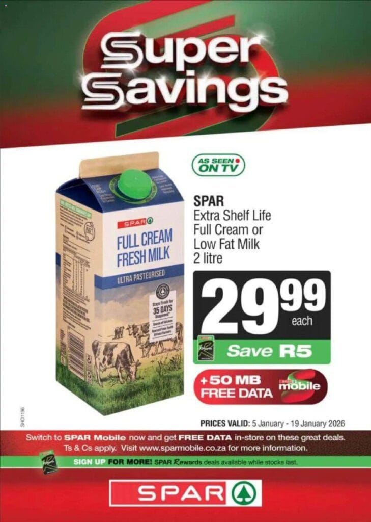 KWIKSPAR specials this week 05 January catalogue