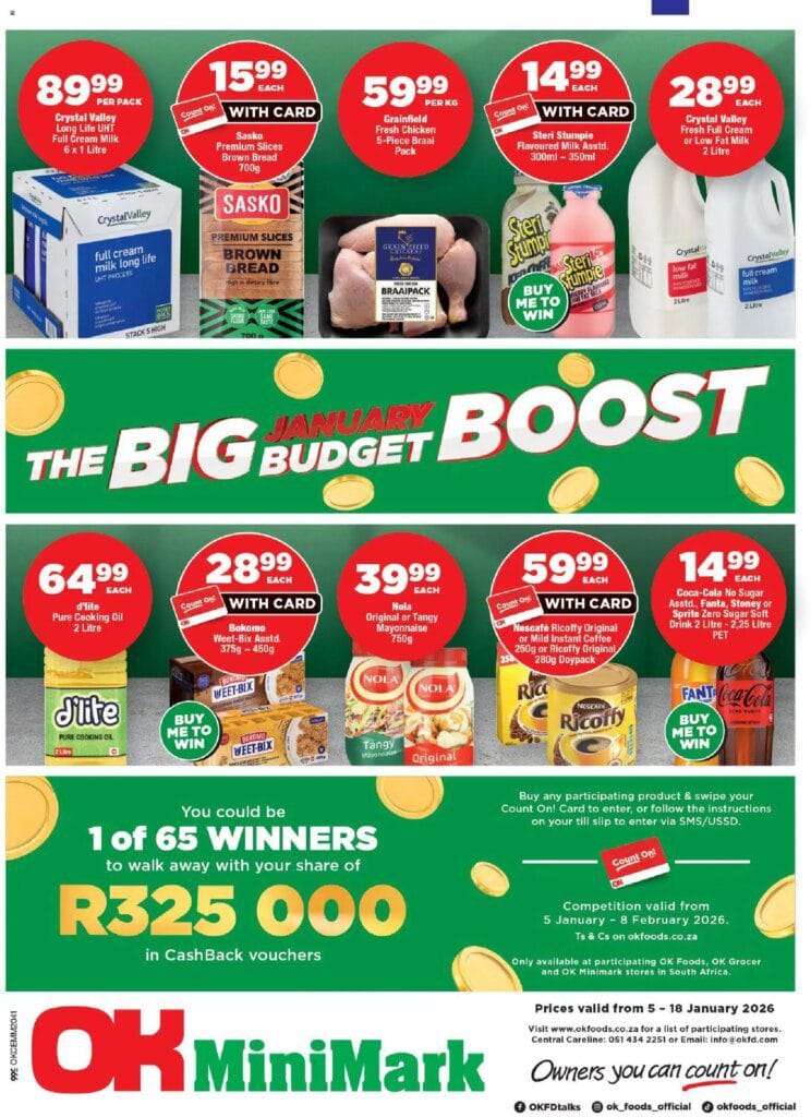 OK Foods specials and catalogues Northen Cape - OK MiniMark 05 January 9 OK Foods specials and catalogues Northen Cape – OK MiniMark 05 January