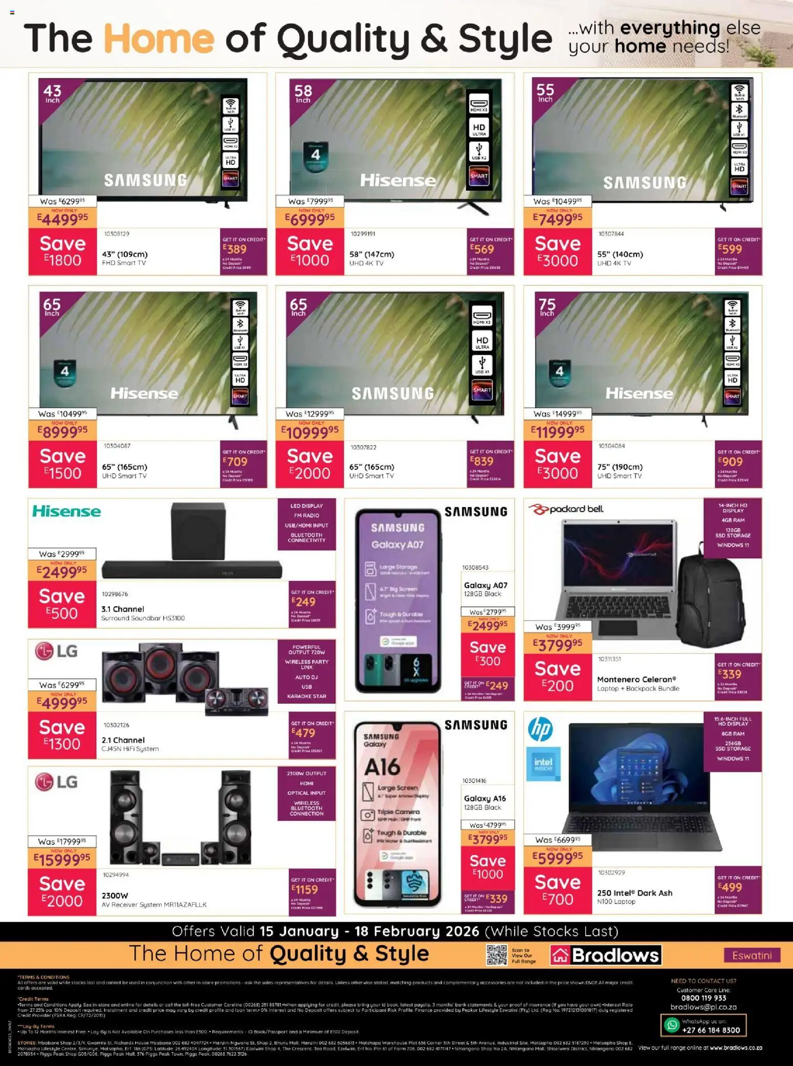 New Bradlows catalogue – valid from 15.01.2026 | Page: 8 | Products: Camera, Radio, Backpack, USB