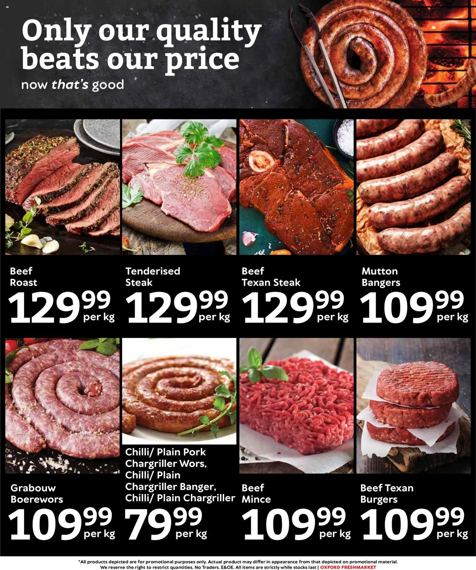 New Oxford Freshmarket catalogue – valid from 07.01.2026 | Page: 3 | Products: Steak, Pork, Beef, Burgers