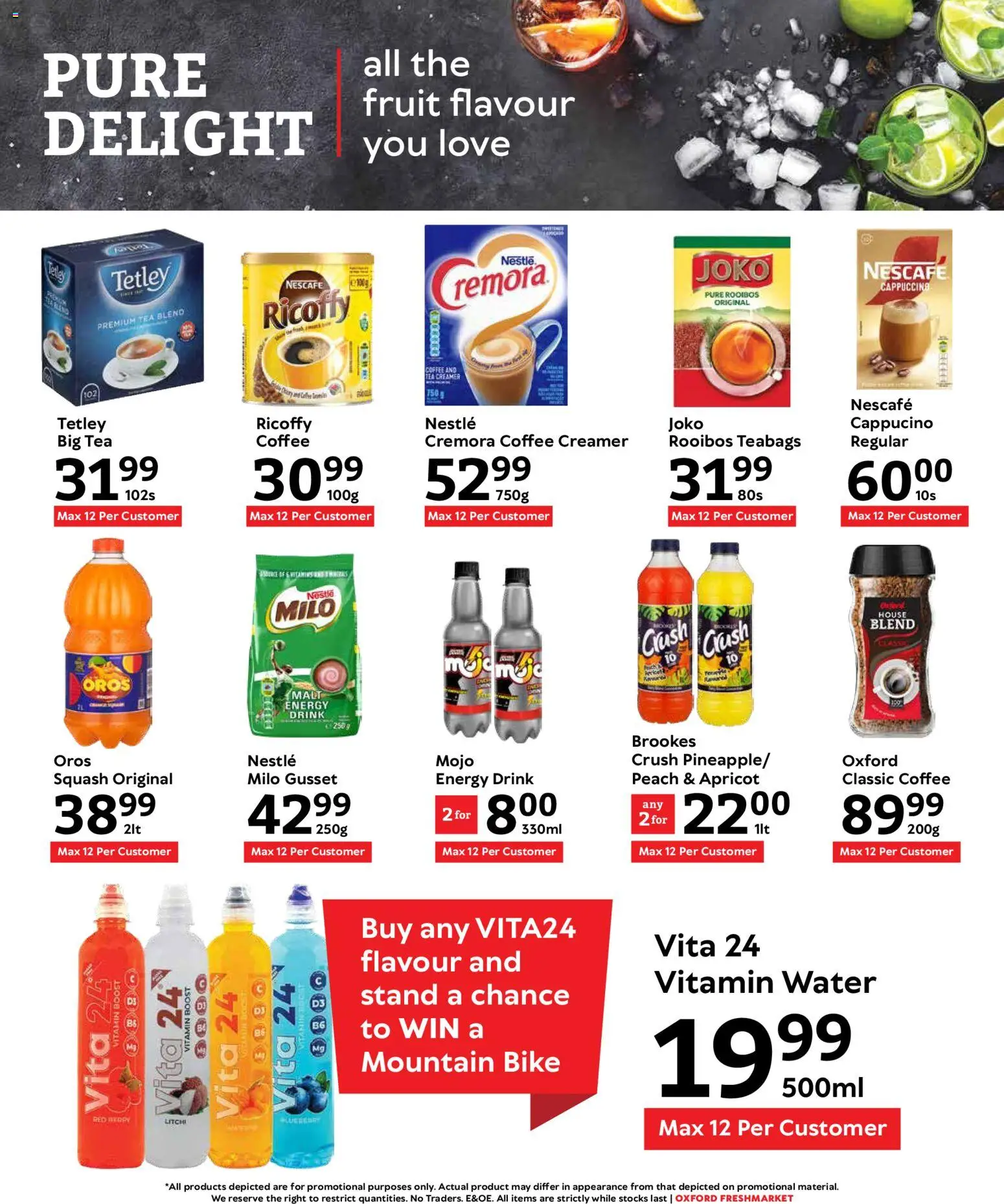 New Oxford Freshmarket catalogue – valid from 07.01.2026 | Page: 11 | Products: Squash, Tea, Water, Peach