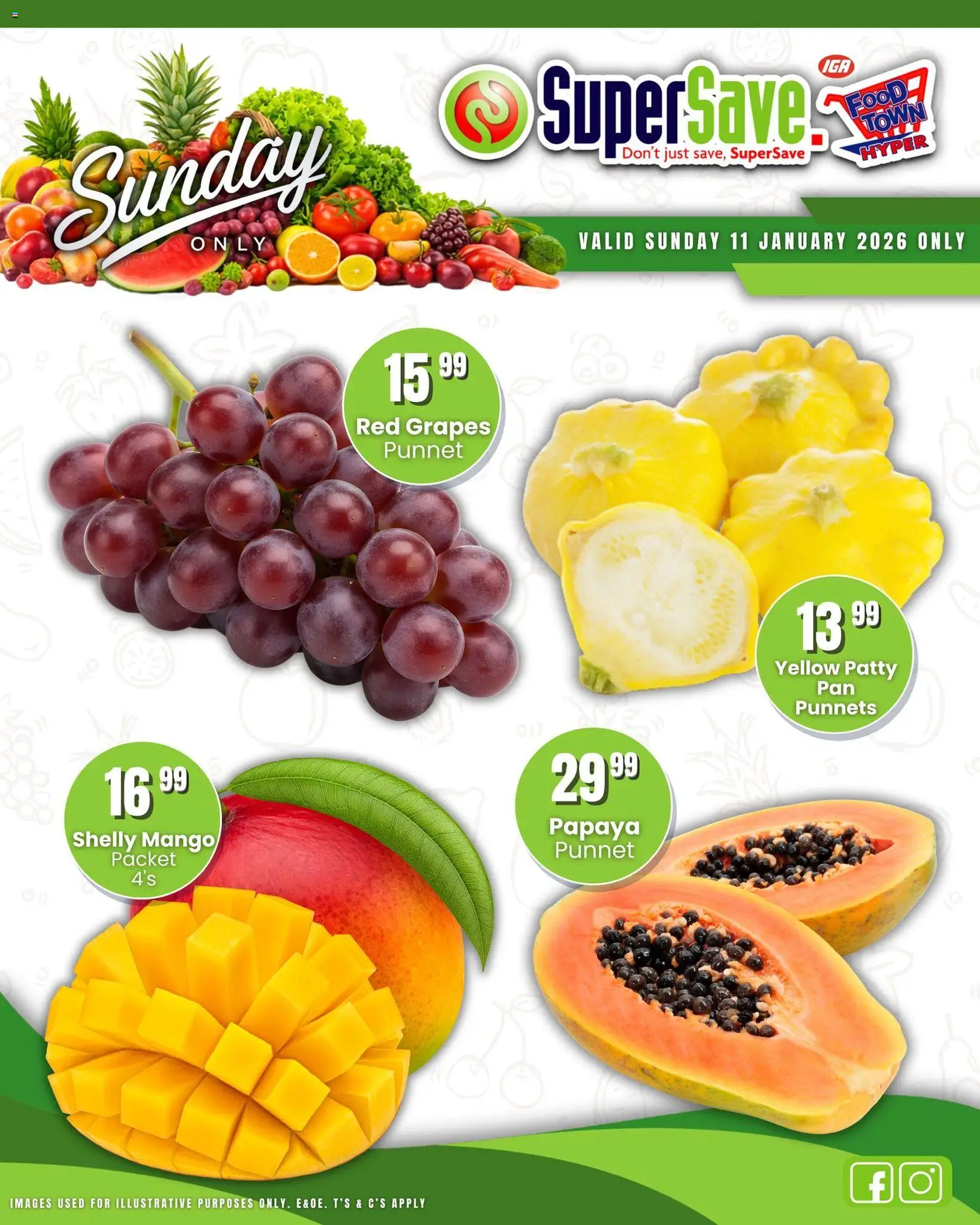 New Super Save catalogue – valid from 11.01.2026 | Page: 18 | Products: Mango, Grapes