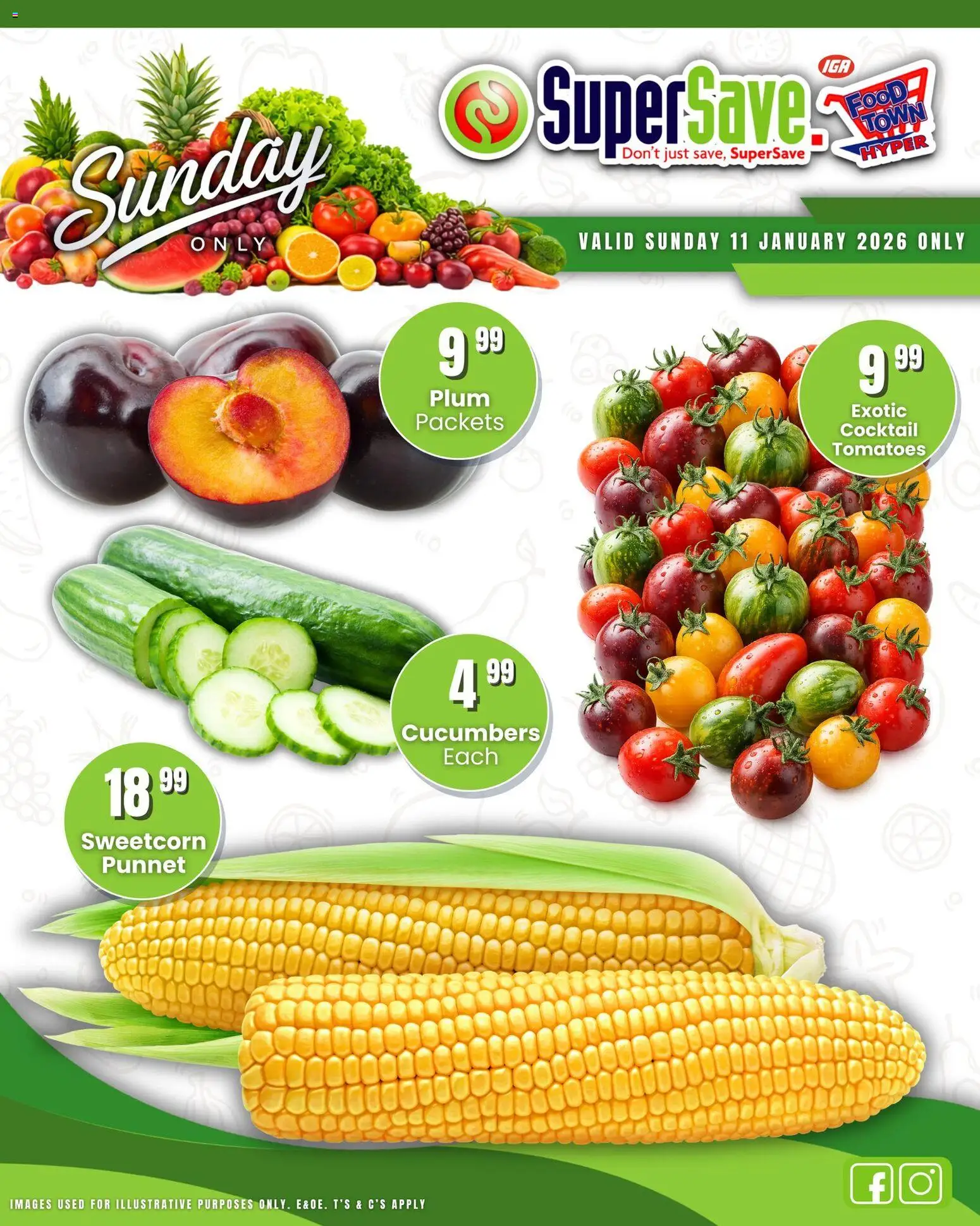 New Super Save catalogue – valid from 11.01.2026 | Page: 19 | Products: Tomatoes, Cucumbers