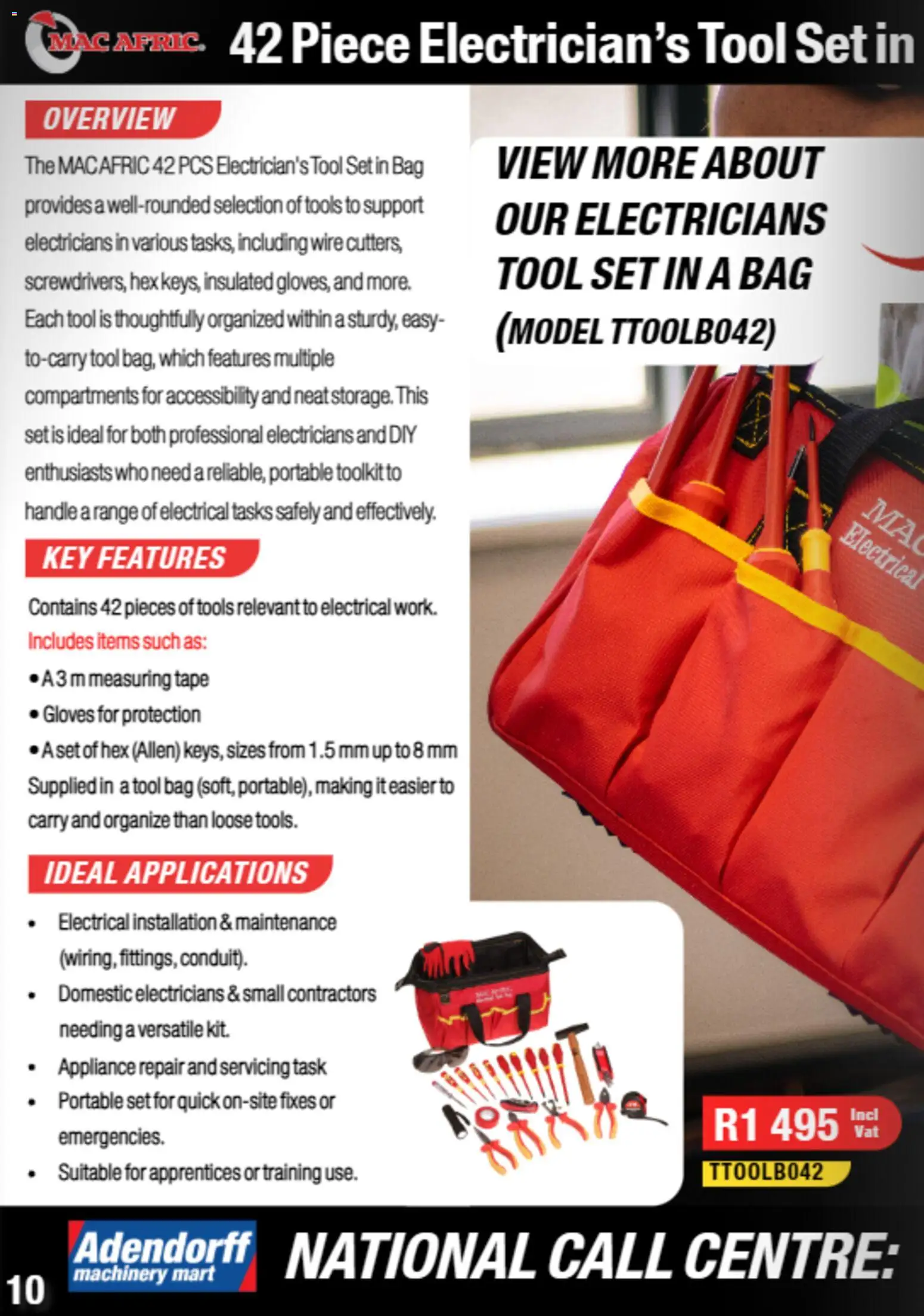 New Adendorff catalogue – valid from 01.01.2026 | Page: 12 | Products: Gloves, Bag, Tape