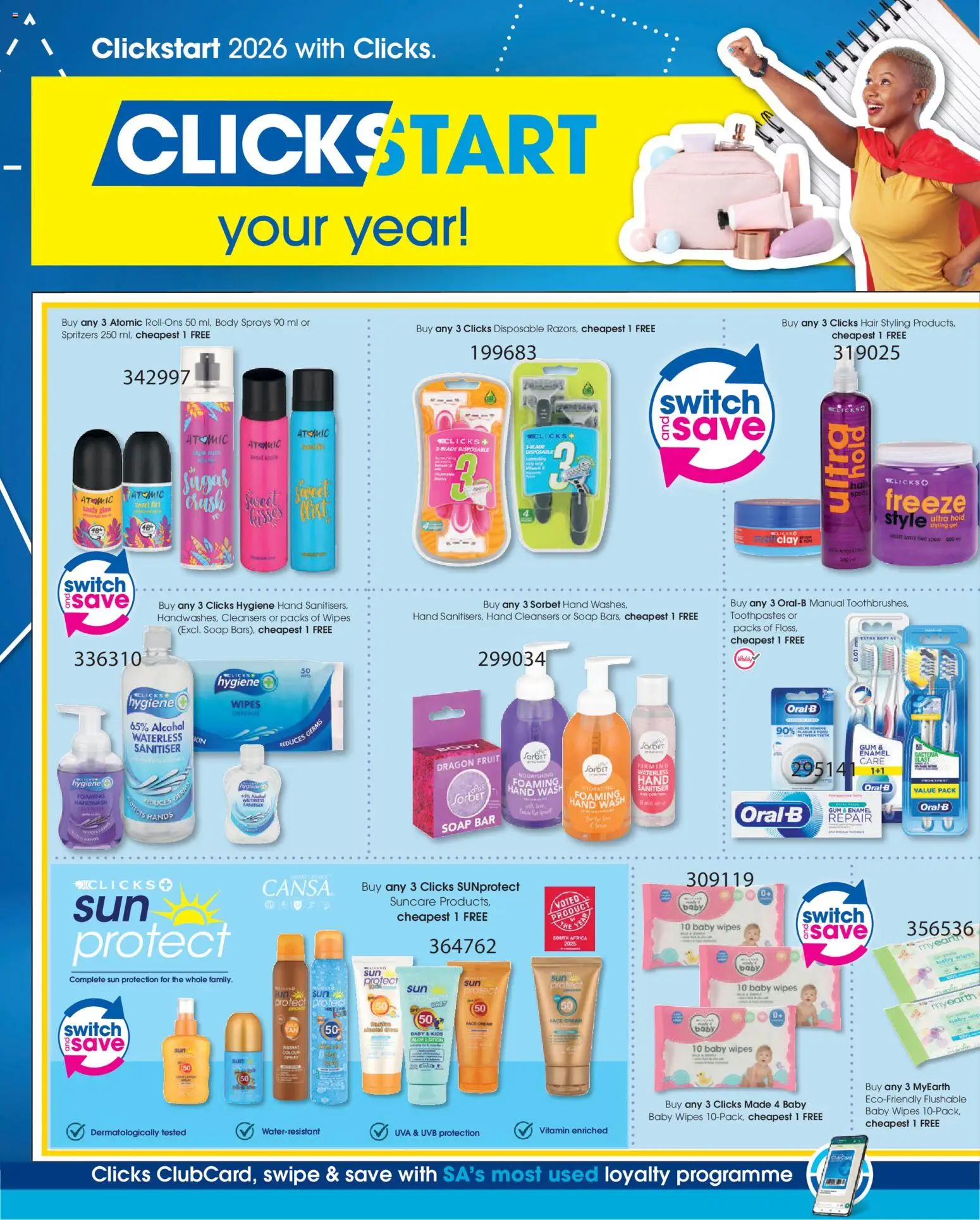 New Clicks catalogue – valid from 13.01.2026 | Page: 6 | Products: Handwash, Cream, Enamel, Lotion