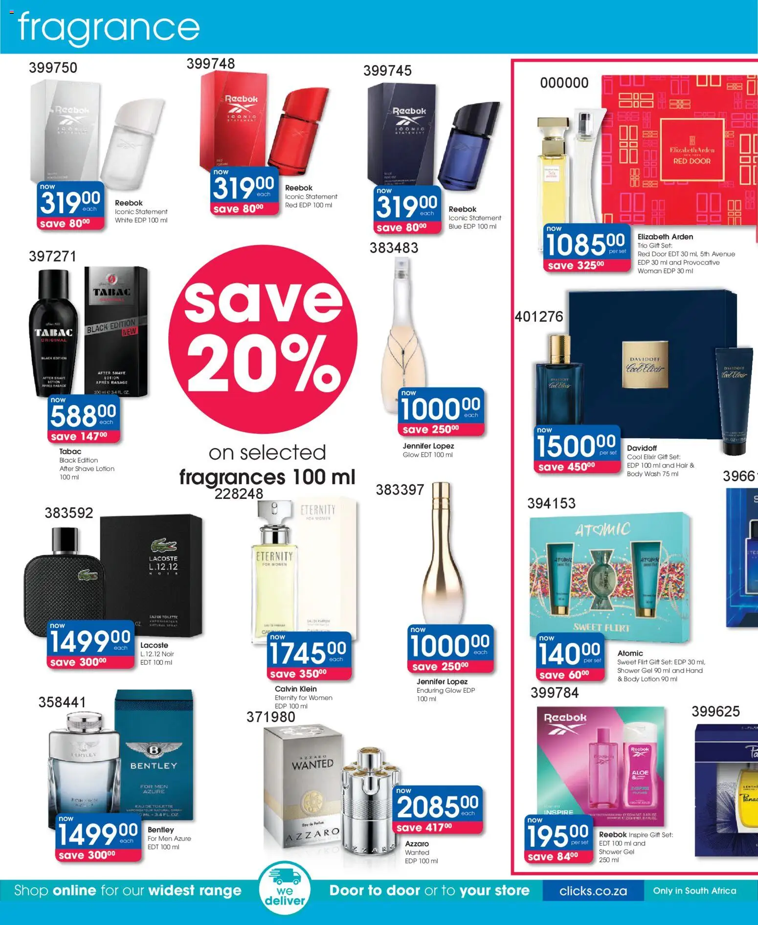 New Clicks catalogue – valid from 13.01.2026 | Page: 22 | Products: Fragrance, Eau de toilette, Body wash, Lotion