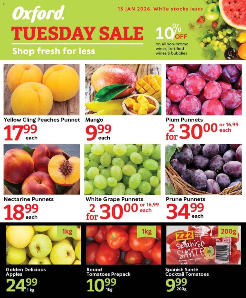 Oxford Freshmarket – Tuesday Sale (12/01/2026 – 13/01/2026) Online