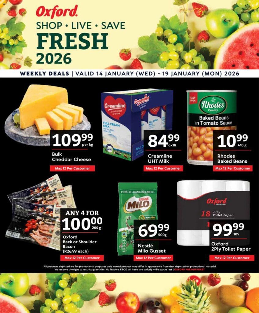 Oxford Freshmarket Specials (14/01/2026 – 19/01/2026) Online