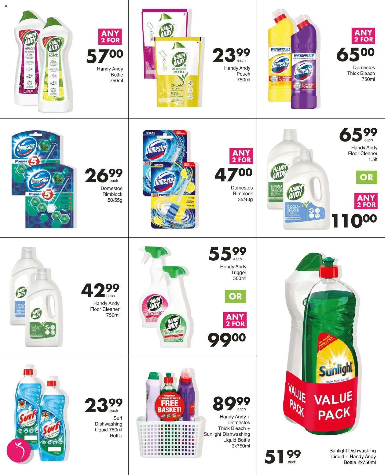 New Save catalogue – valid from 15.01.2026 | Page: 72 | Products: Basket, Bleach, Cream, Lemon