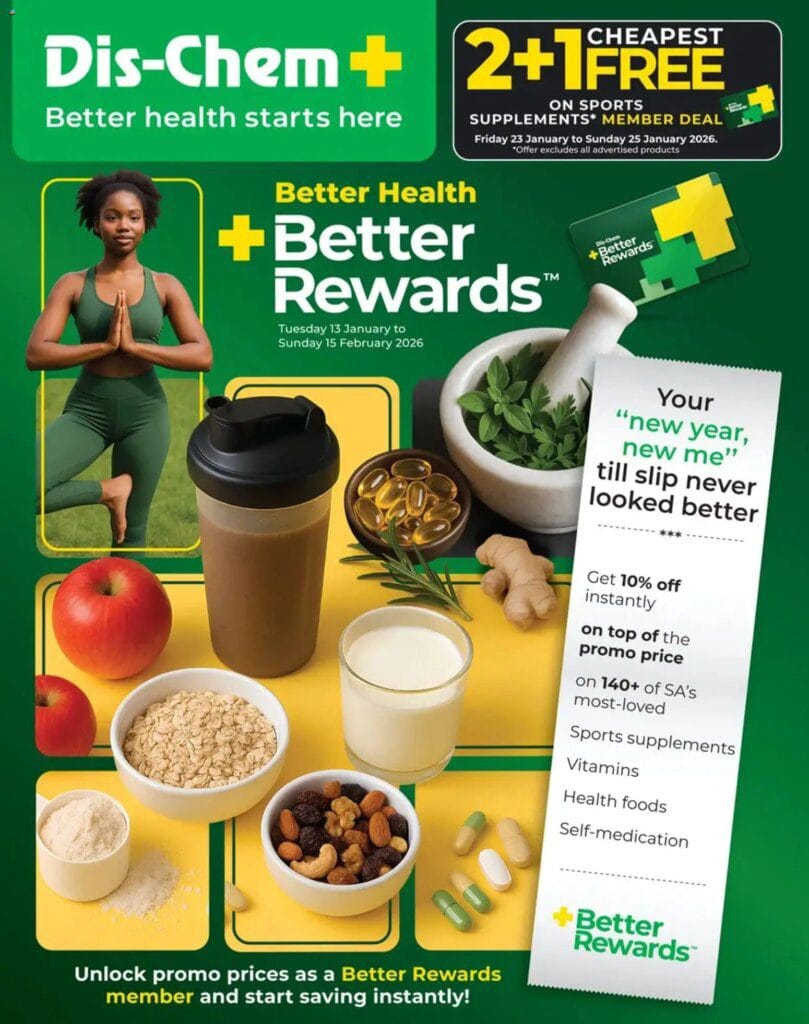 Dis-Chem Better Health Rewards (13/01/2026 – 15/02/2026) Online