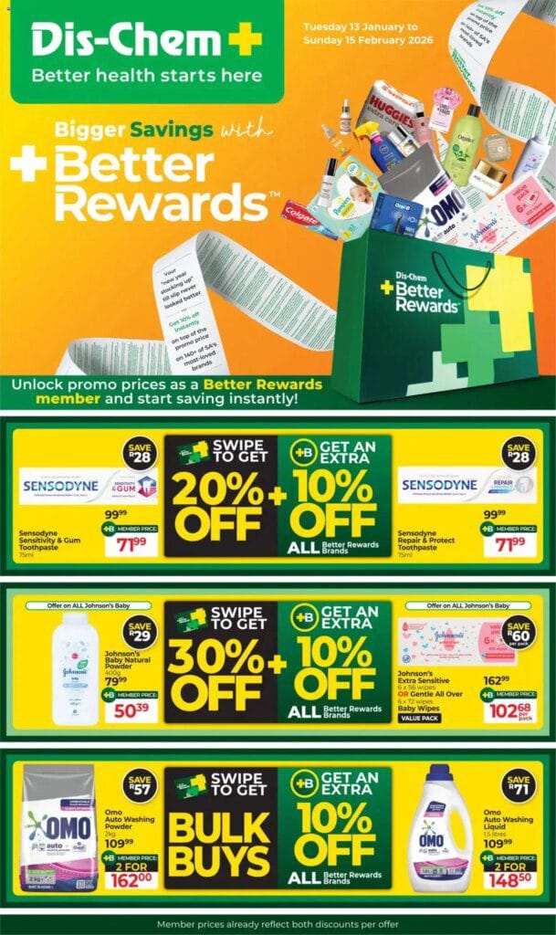 Dis-Chem Specials (13/01/2026 – 15/02/2026) Online
