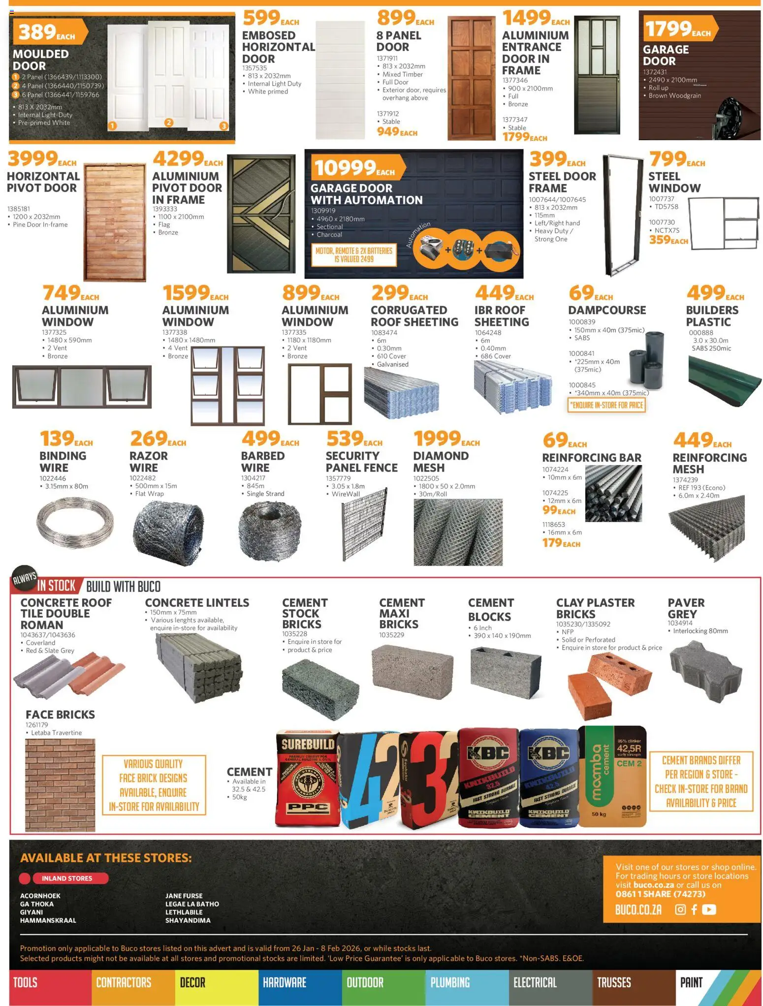 New BUCO catalogue – valid from 26.01.2026 | Page: 4 | Products: Light, Remote, Stock, Clay